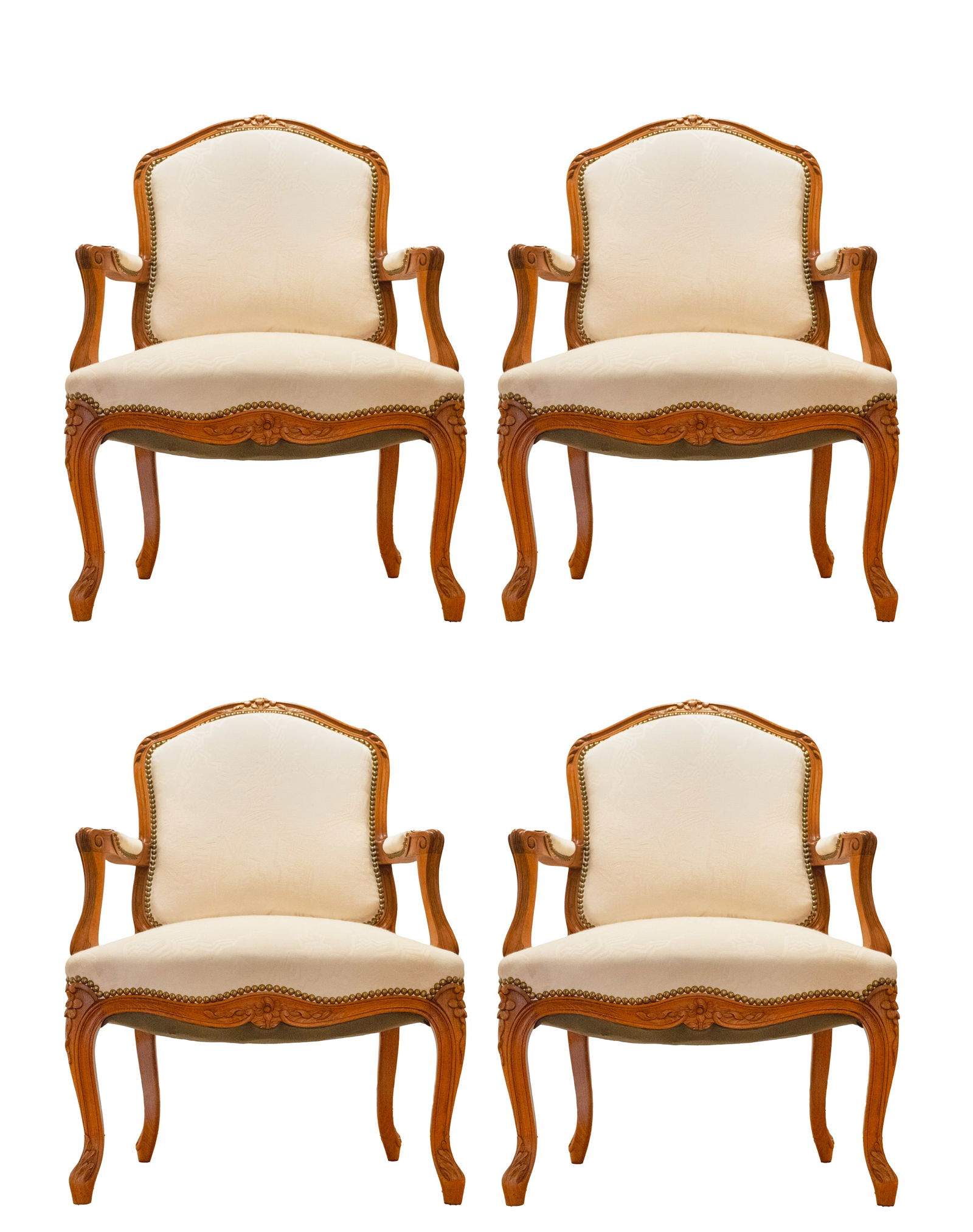 Set of Four Louis XV Style Chairs (1 of 5)