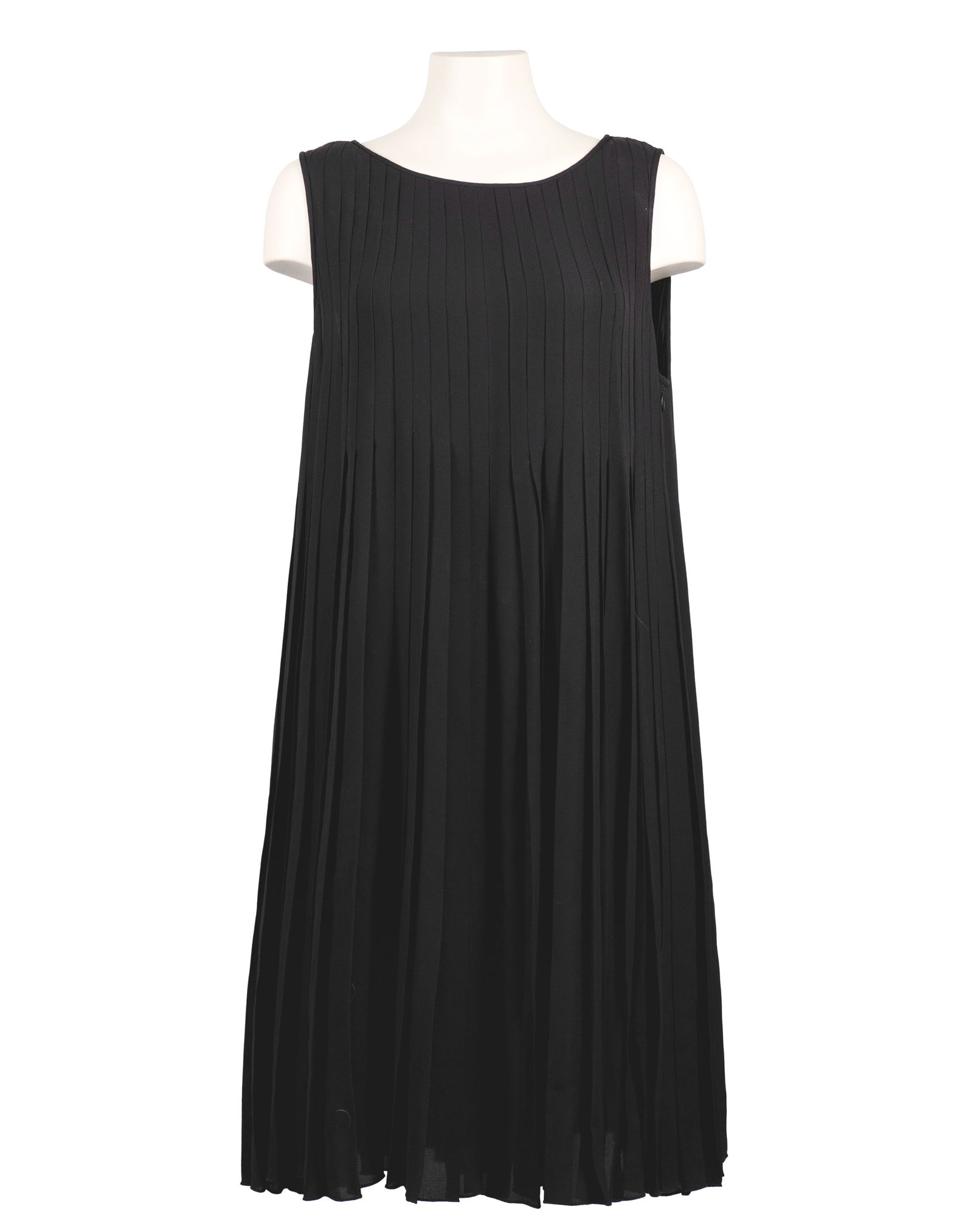 Armani - Black pleated dress (1 of 4)