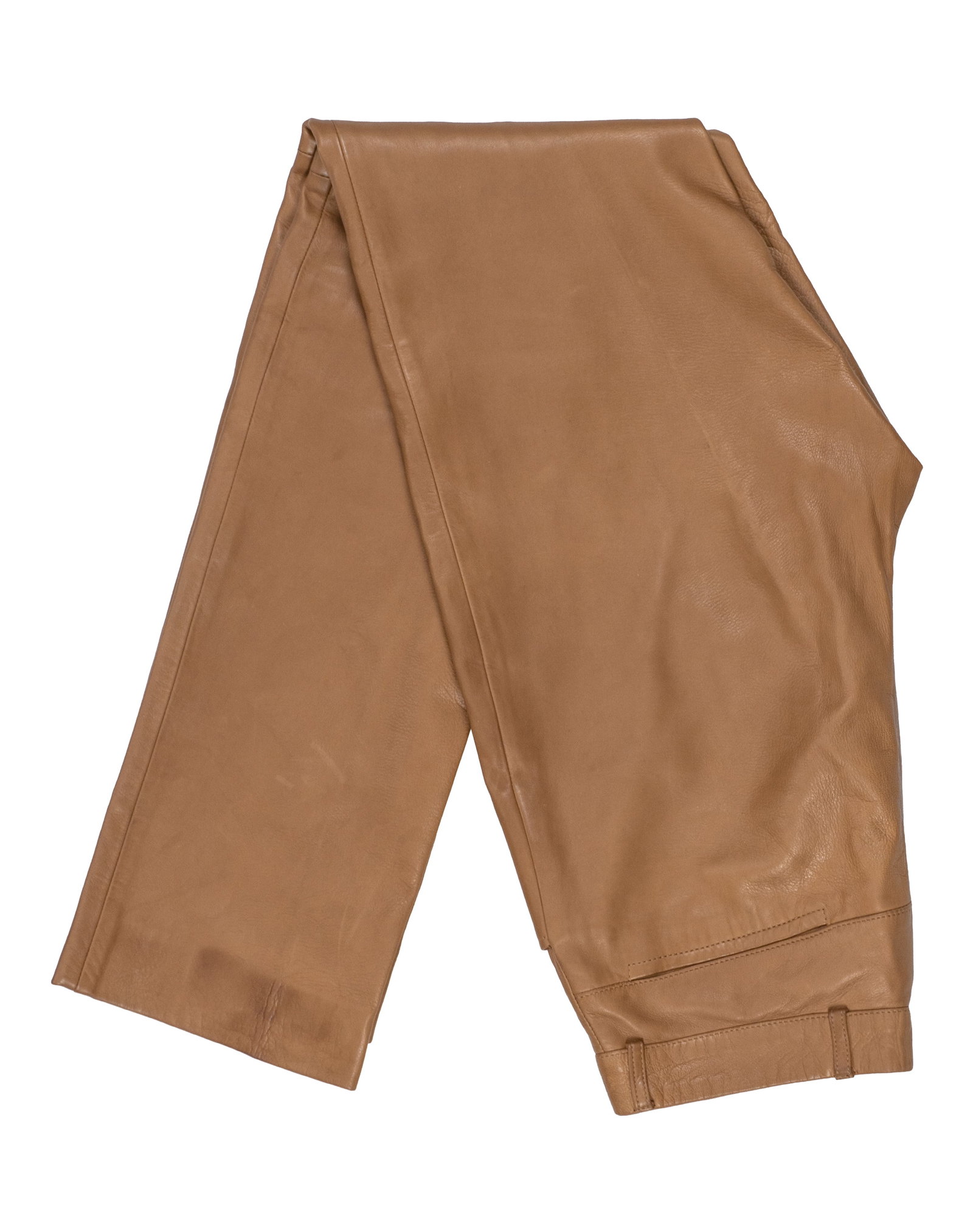 Gucci - Beige Gucci leather pants: Gucci Beige Gucci leather pants Description (FR): Pantalon Gucci en cuir souple de couleur beige. Coupe droite, style unisexe. 48 IT (Correspond à un 32 US homme ou 40/42 FR femme) Description (EN):