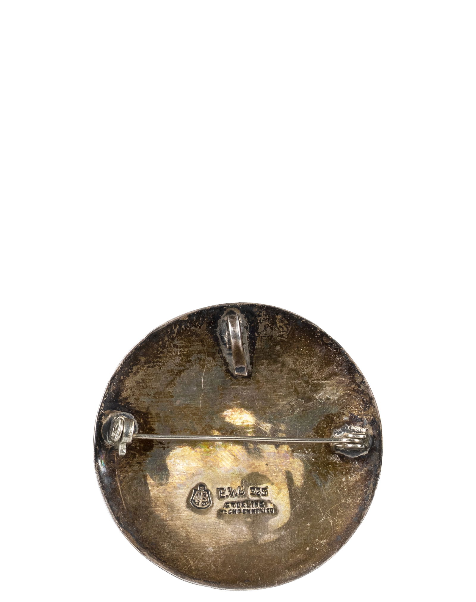 Vintage Sterling Silver Mexican Brooch - 2