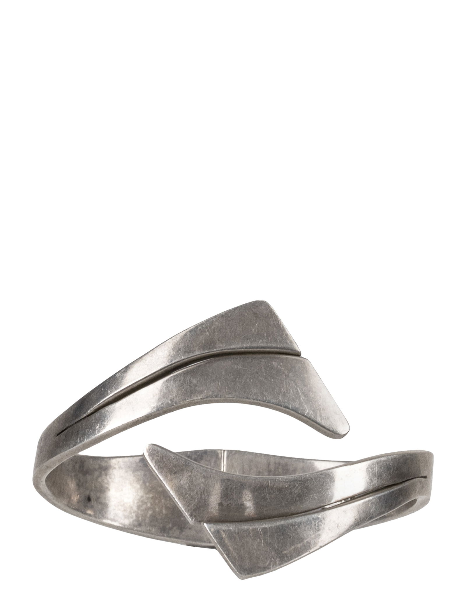 TD-34 - Modernist silver bracelet: TD-34 Mexico Bracelet moderniste en argent Argent sterling 0.925 pesant 64.62gr Dimension: 7.5" diametre x 3/8 a 1/4" large 19cm diameter x 1 to 2cm wide ------------- TD-34 Mexico Modernist