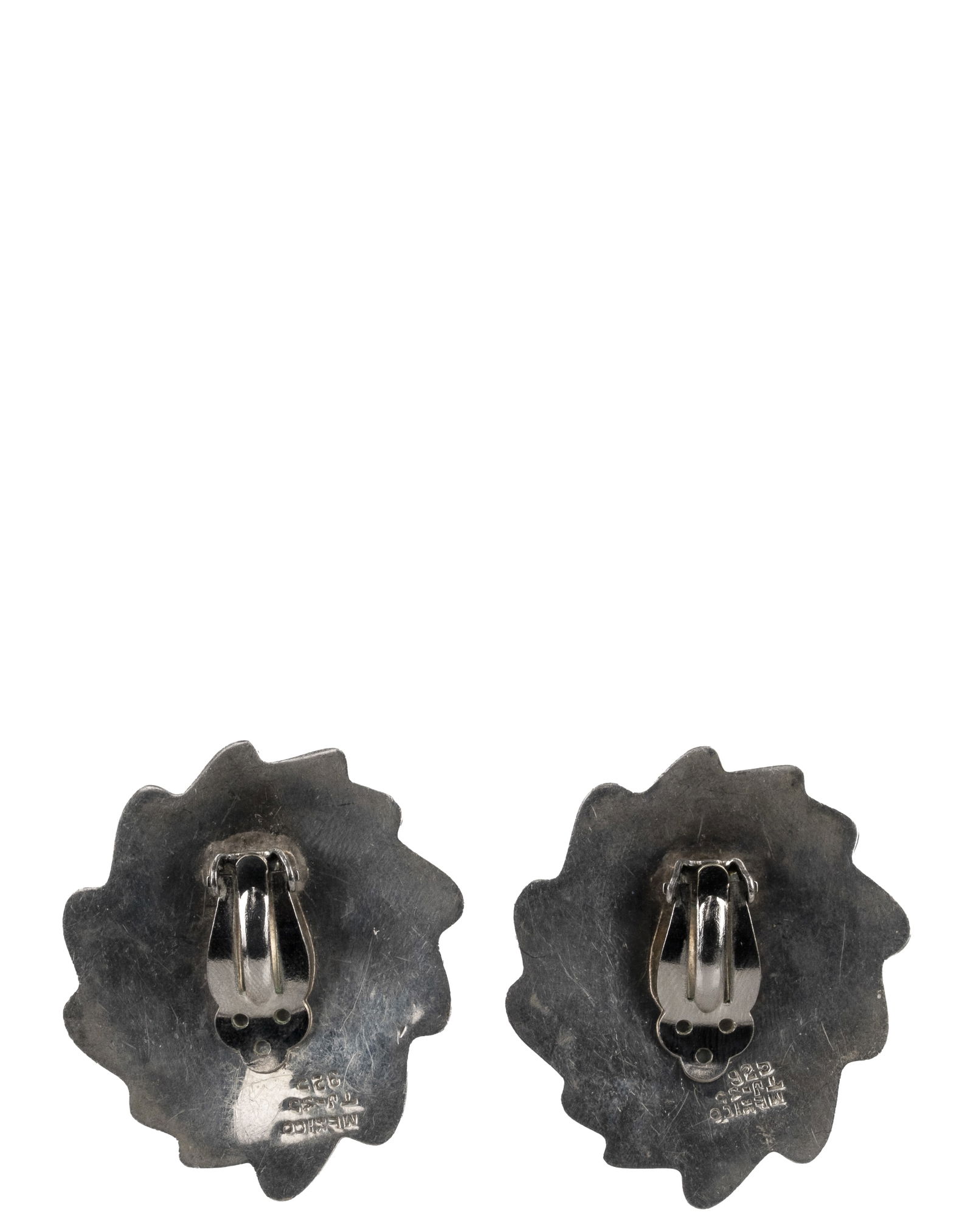 Vintage Mexican Sterling Silver Earrings - 2