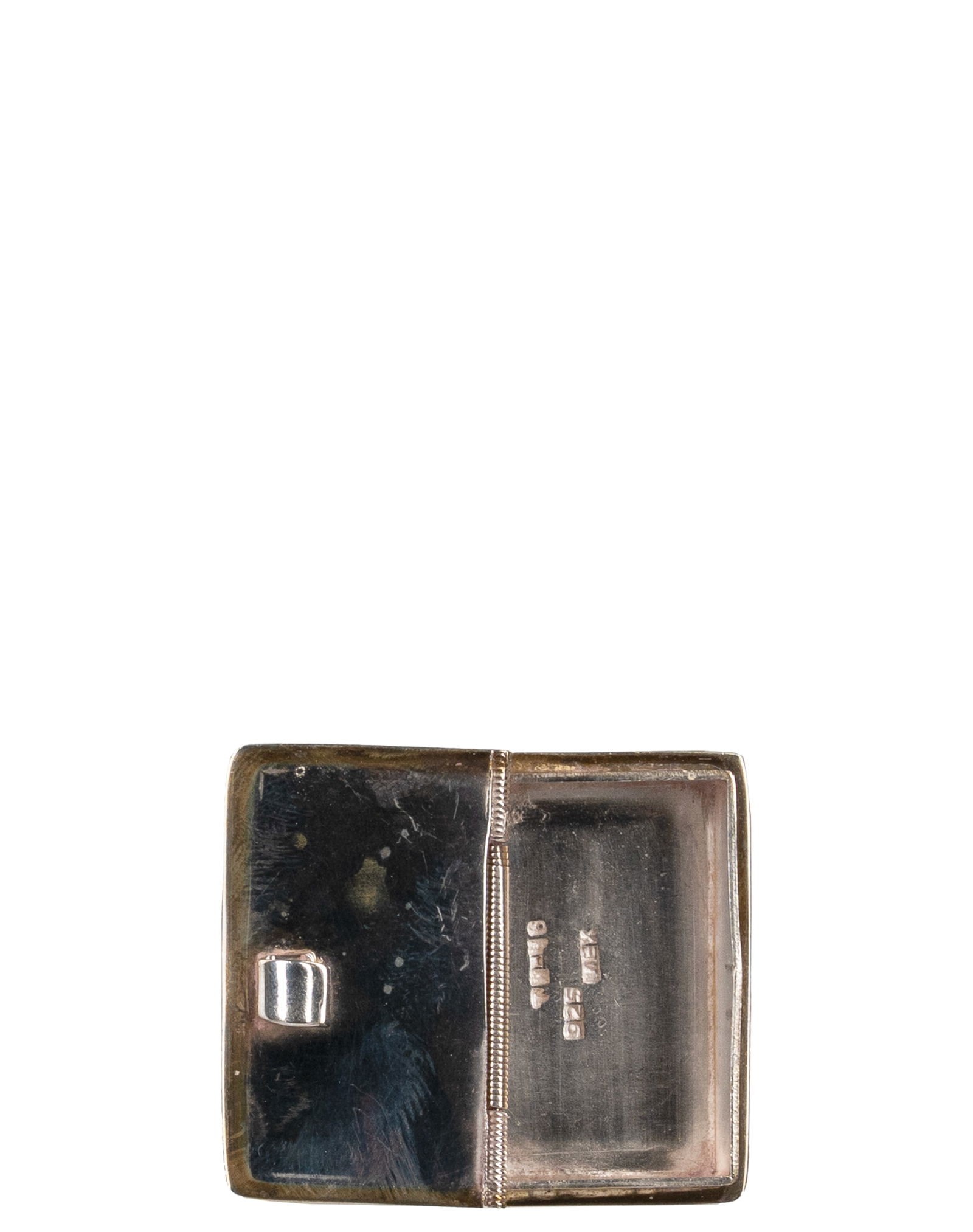 Vintage Mexican Sterling Silver Book Shaped Pills Box - 2