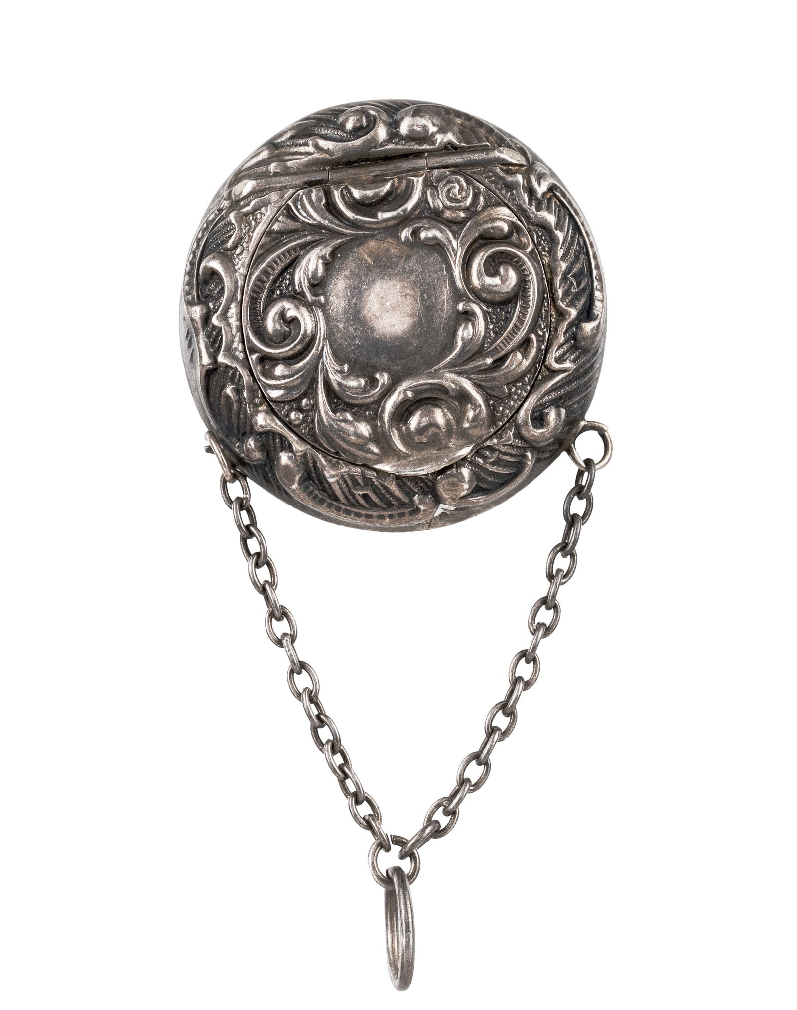 Antique British Sterling Silver Pills Box: Royaume-Unis Boîte à pilules ancienne en argent massif britannique Ancien Pillulier en argent sterling Britanique, poinçon en arriere Poids : 15.1 g Dimension: 2 1/2" x 1 1/2" x