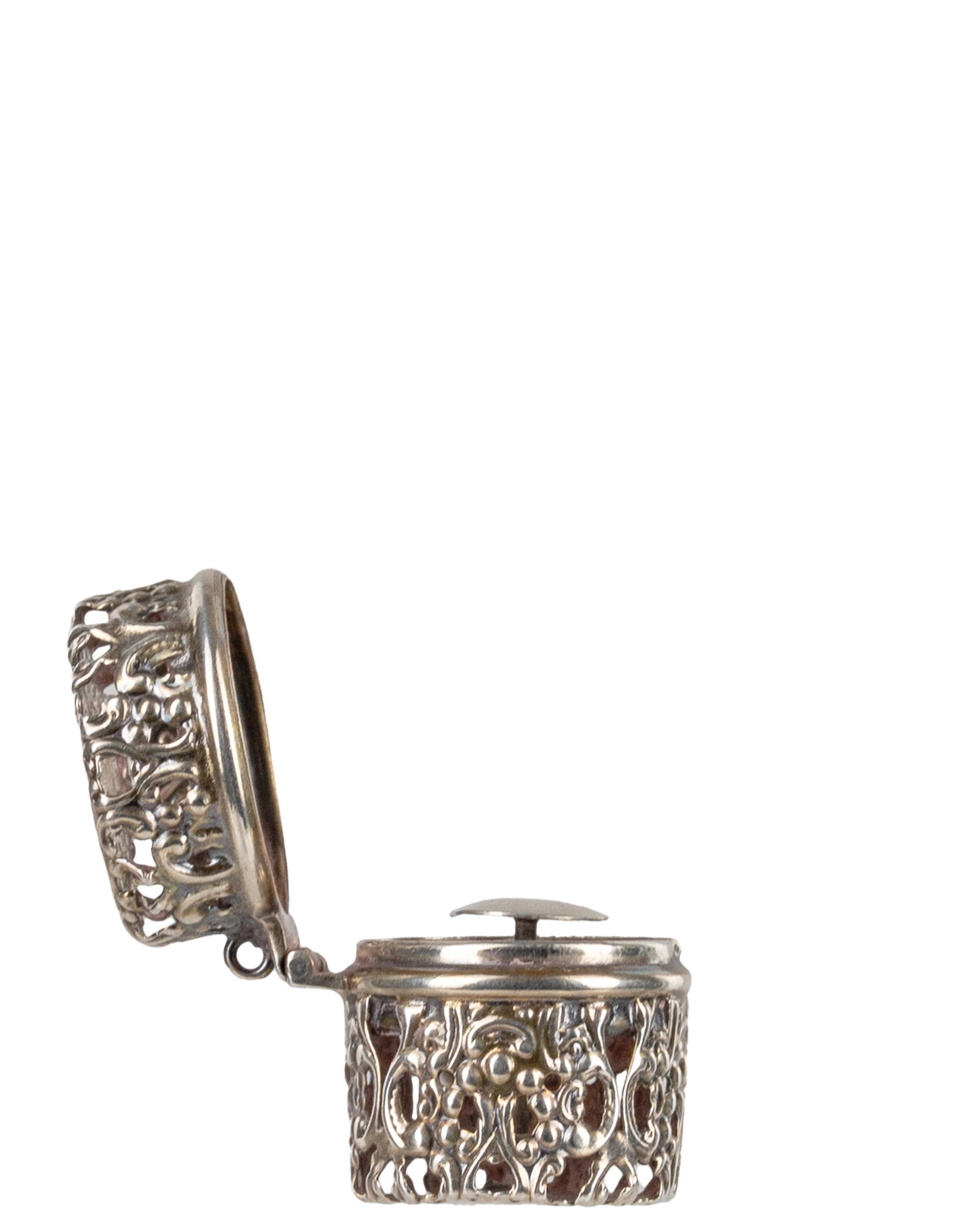 Antique Sterling Silver Pills Box - 2