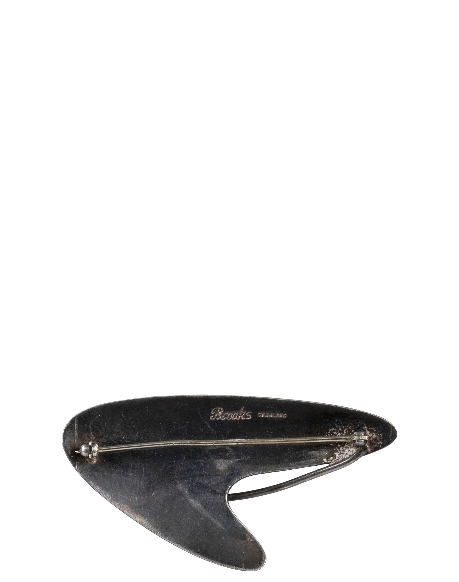 GEORGE BROOKS (B.1925) - Modernist Sterling Silver Brooch - 2