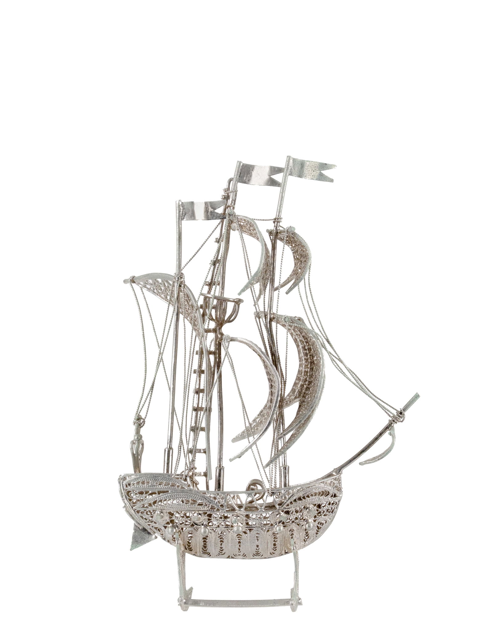 Sterling Silver Filligree sailboat