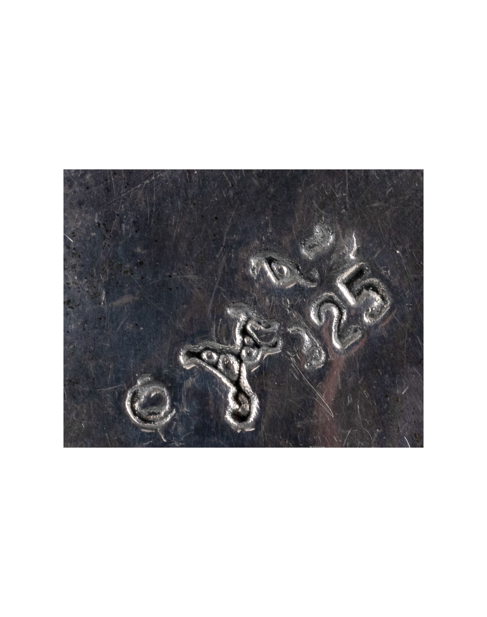 Sterling silver bow shape broach - 3