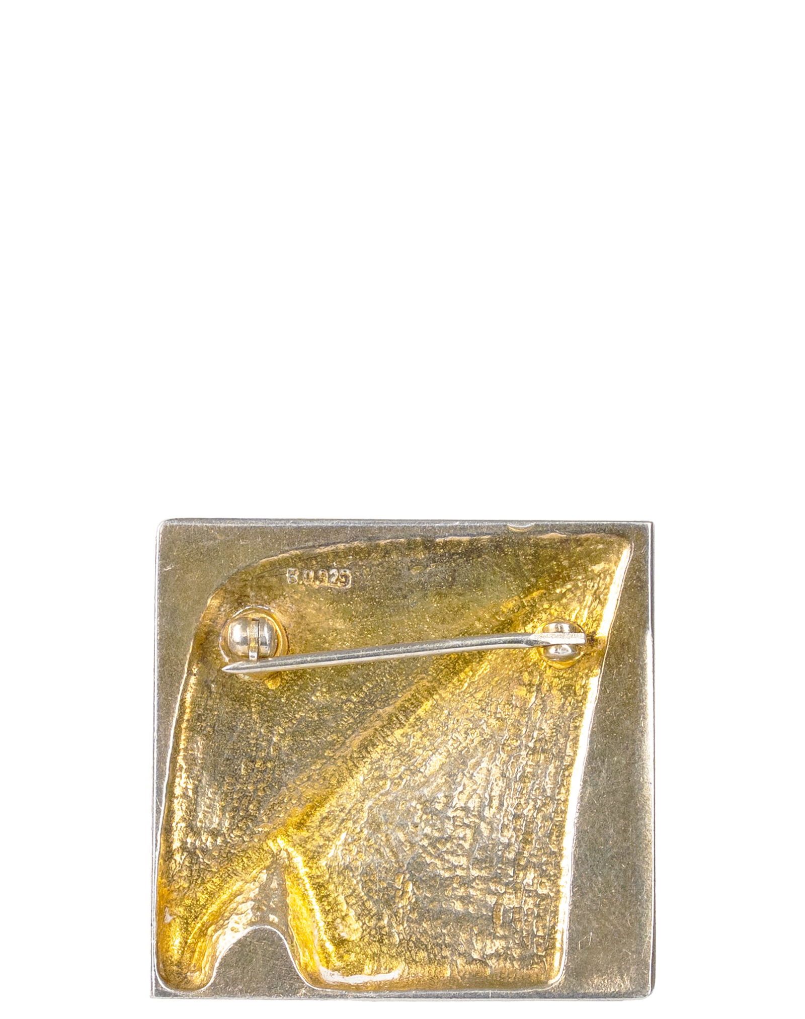 B&O - Sterling silver gold plated Broach - 2