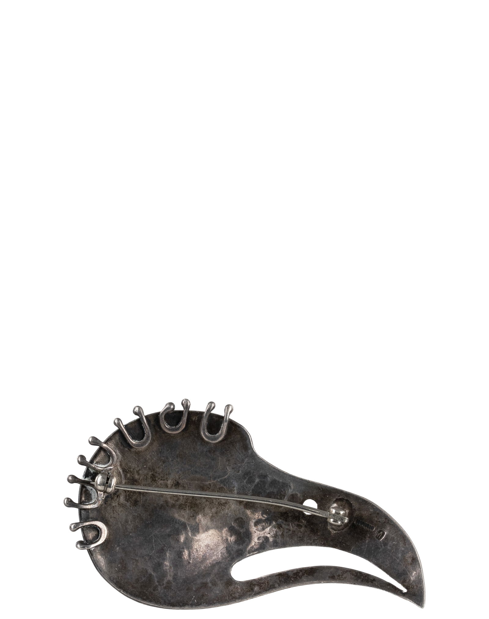 Silver Haida broach - 2