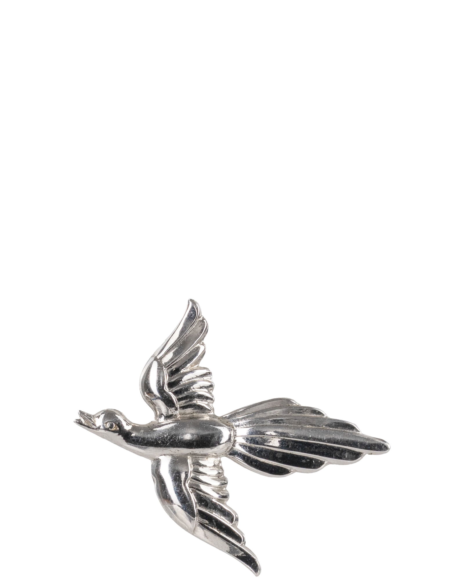 CORO - Silver broach: CORO Broche en argent Argent sterling 925. Representant un oiseau en vol pesant 3.47gr Dimension: 1.5" haut x 1.75" large 3.8cm high x 4.5cm wide ------------- CORO Silver broach 925 sterling silv