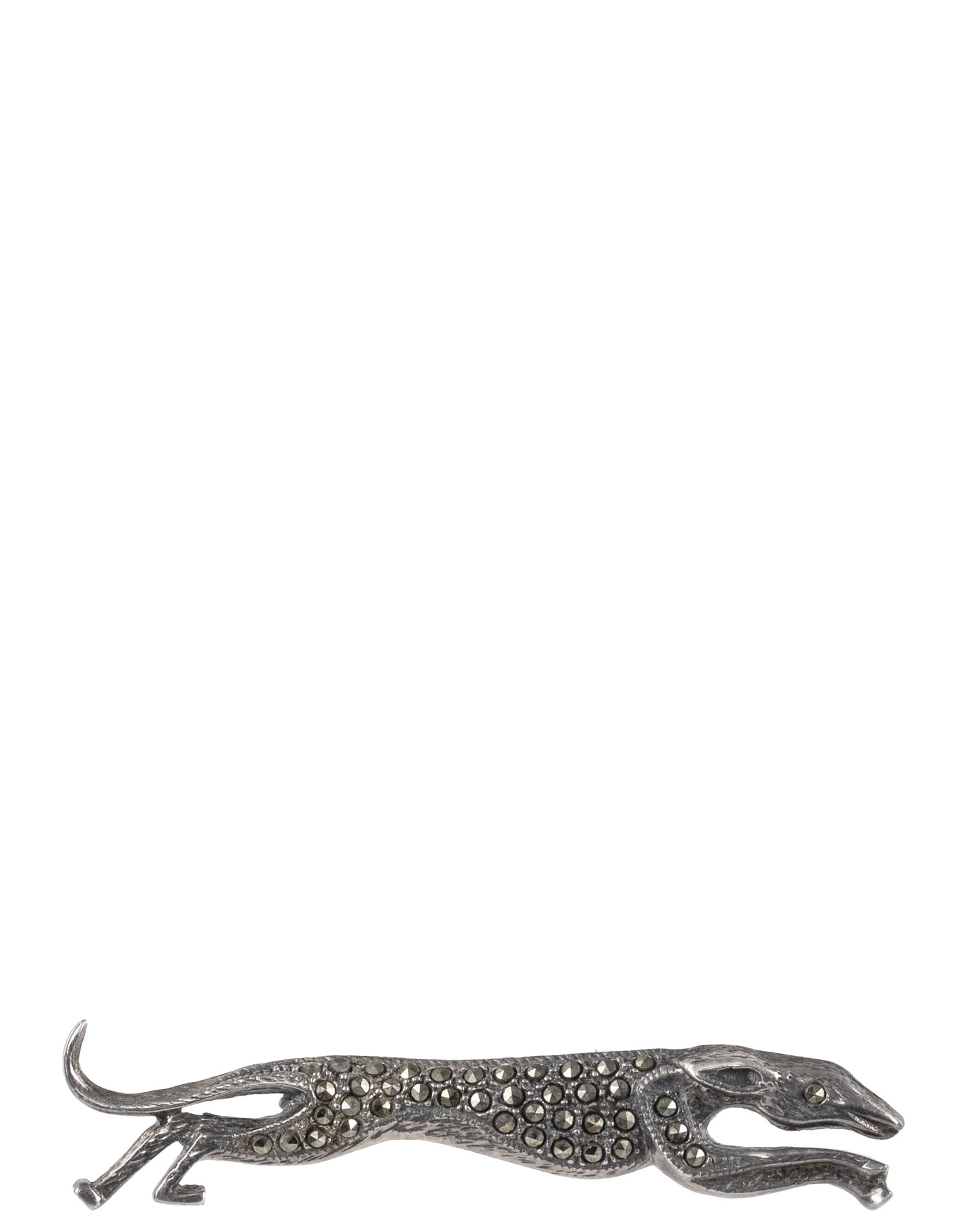 WMOR - Silver brooch: WMOR Broche en argent Broche en argent .925 representant un Greyhound pesant 6.2gr Dimension: 1/4" haut x 21/4" large 1cm high x 6cm wide ------------- WMOR Silver brooch .925 silver brooch