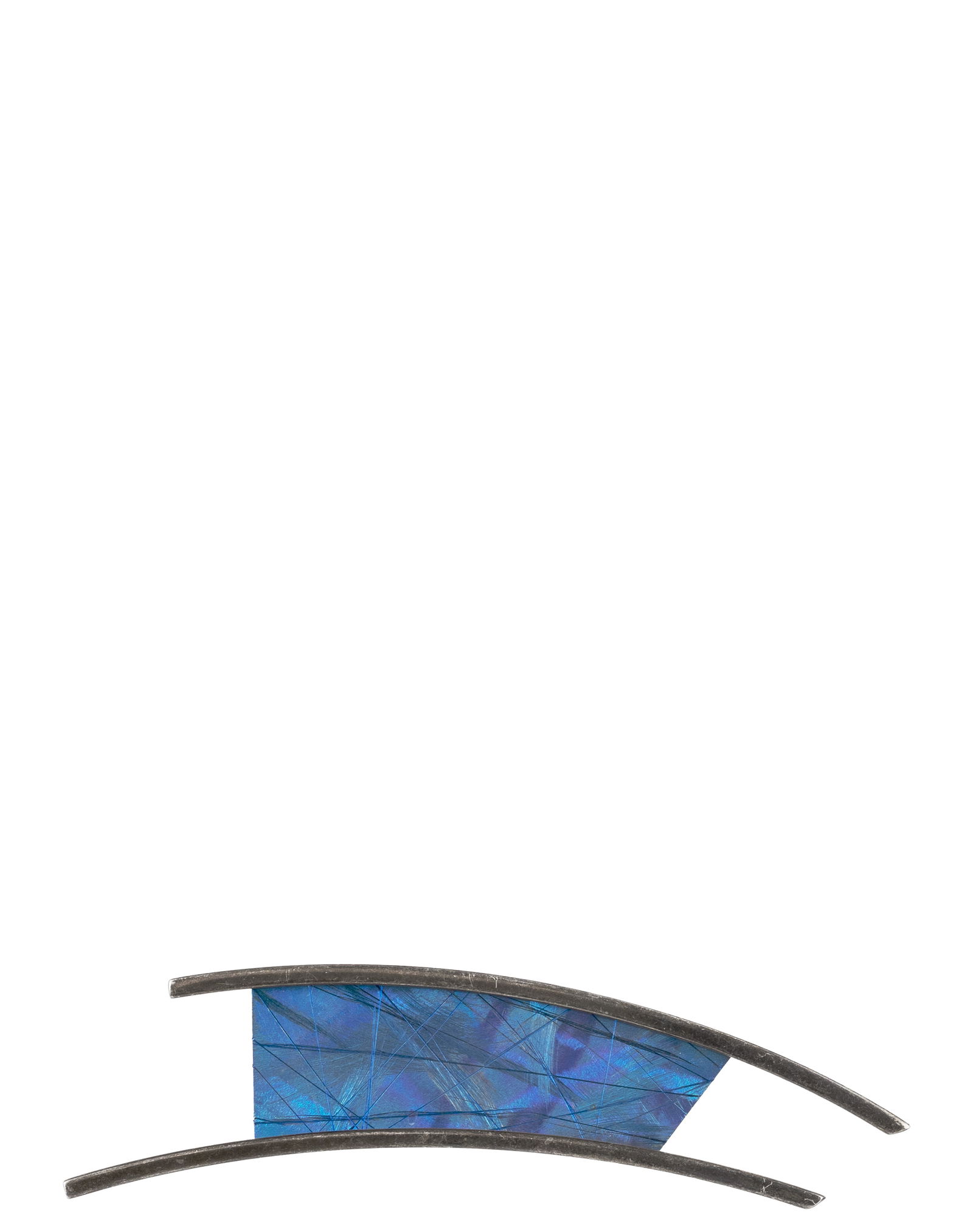 Ti - Modernist Sterling Silver Brooch: Ti Broche moderniste en argent sterling Broche modernist en argent sterling, poinçon au dos. Poids : 8.6 g Dimension: 4" x 1" - ------------- Ti Modernist Sterling Silver Brooch Modernist ste