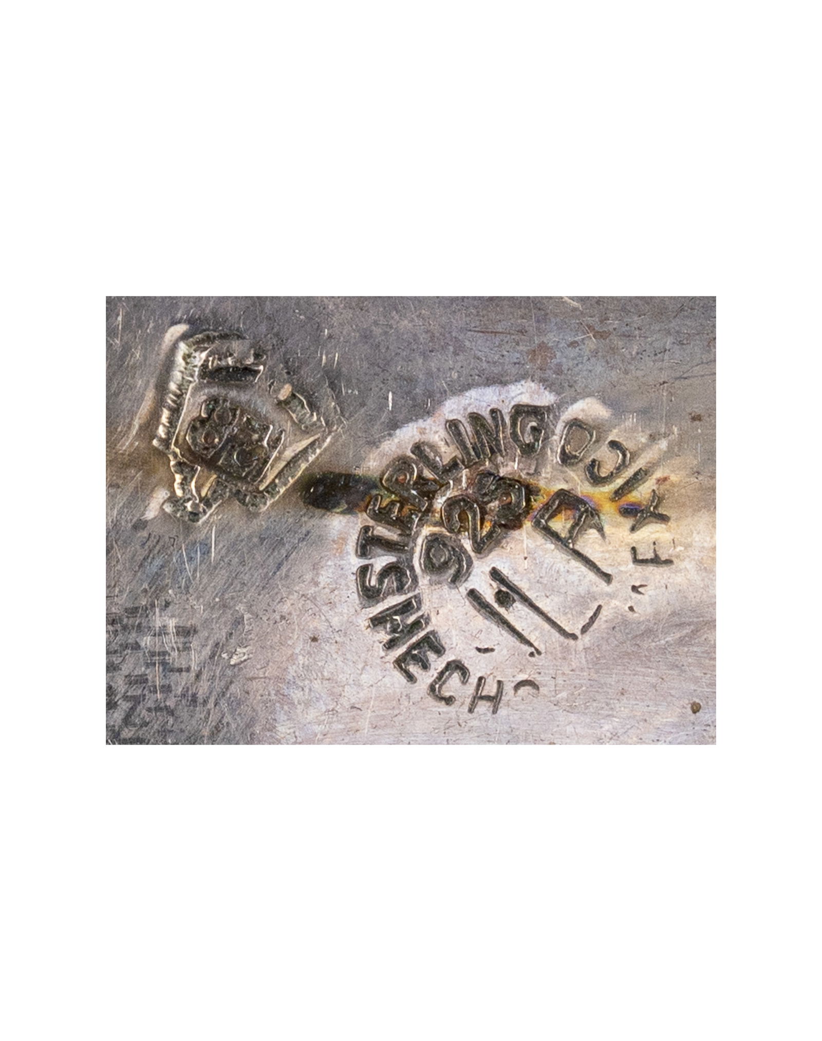 Vintage Sterling Silver Maya Calendar Brooch Pendant - 3