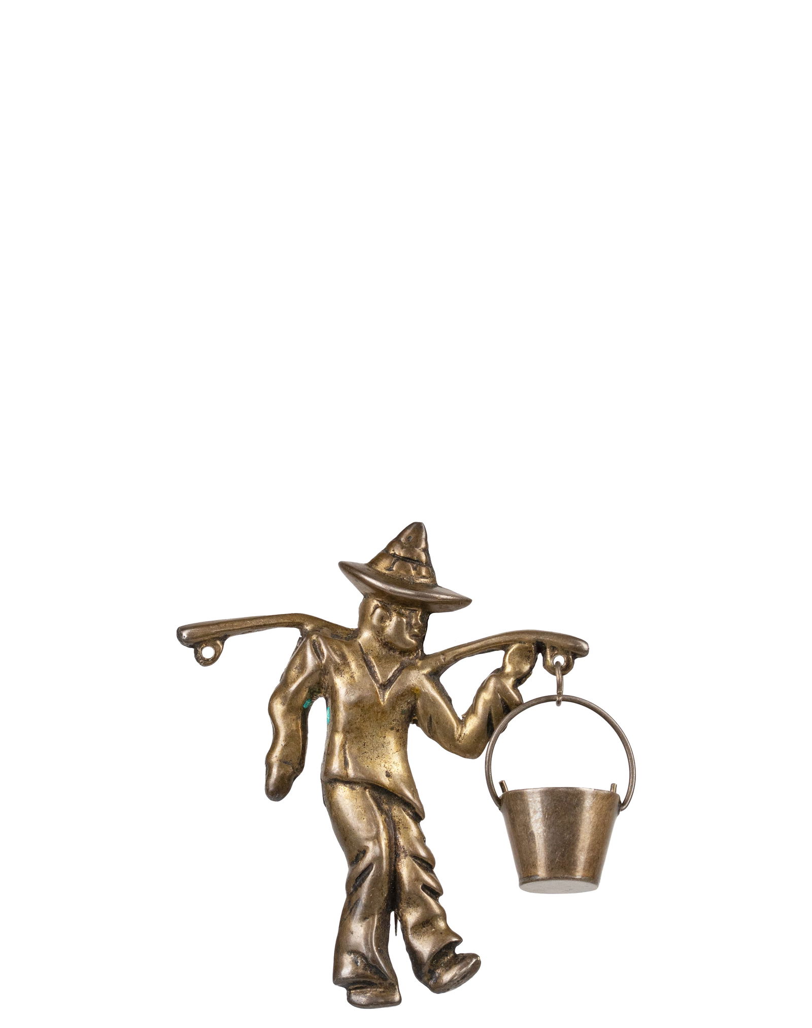 Sterling Silver Paysant Brooch: Broche paysanne en argent massif Broche en argent sterling. Poids : 29.2 g Dimension: 3" x 3" - ------------- Sterling Silver Paysant Brooch Sterling silver brooch. Weight: 29.2 g 