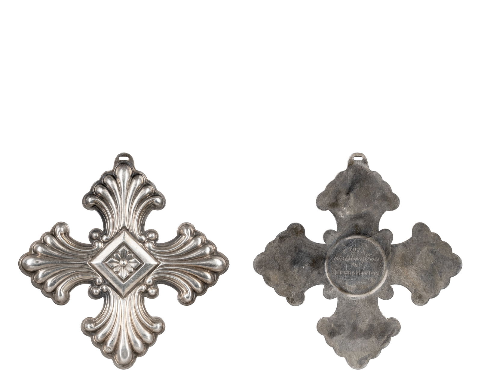 Set of 3 Reed & Barton Christmas Cross Three Decoration - 2