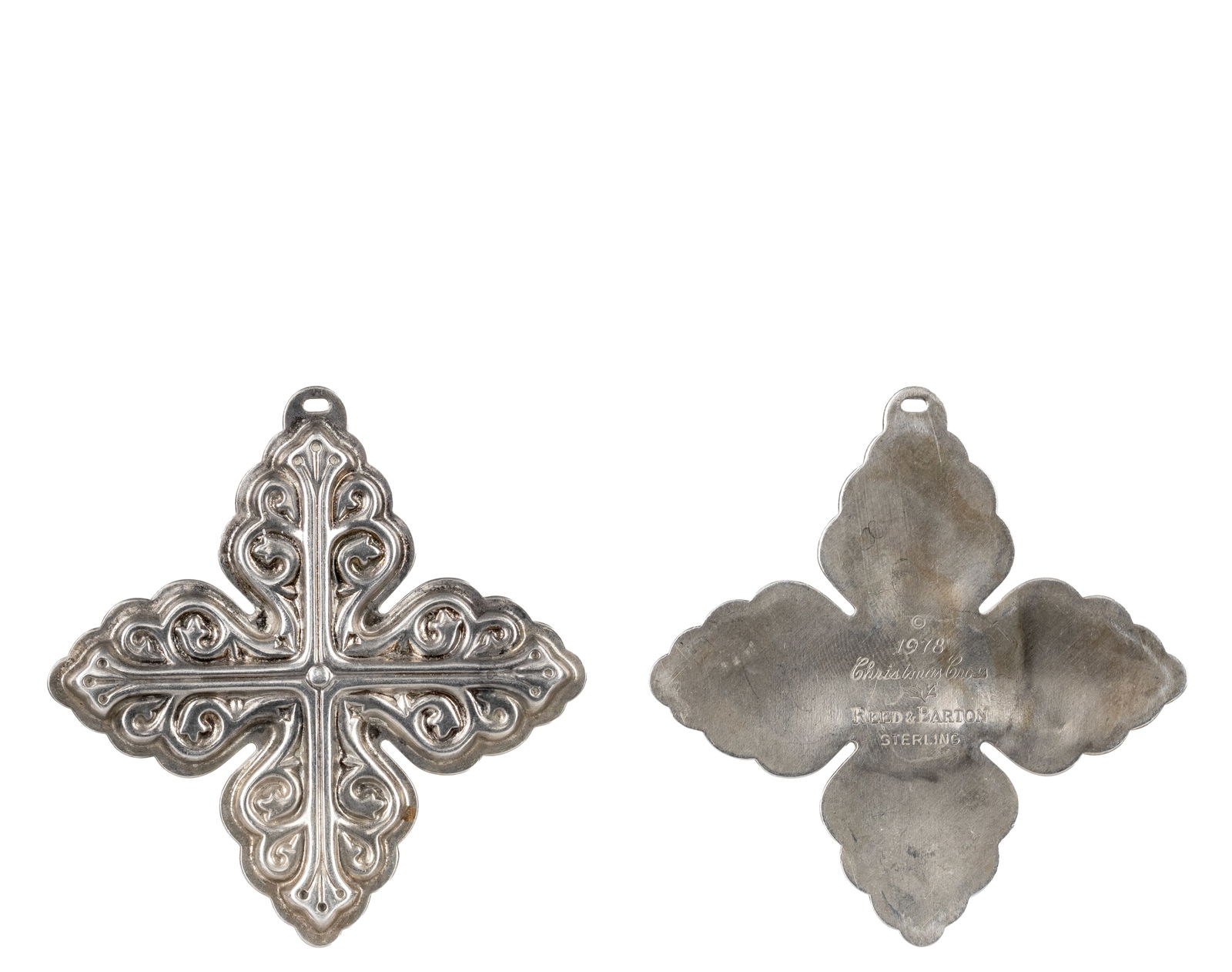 Set of 3 Reed & Barton Christmas Cross Three Decoration - 4