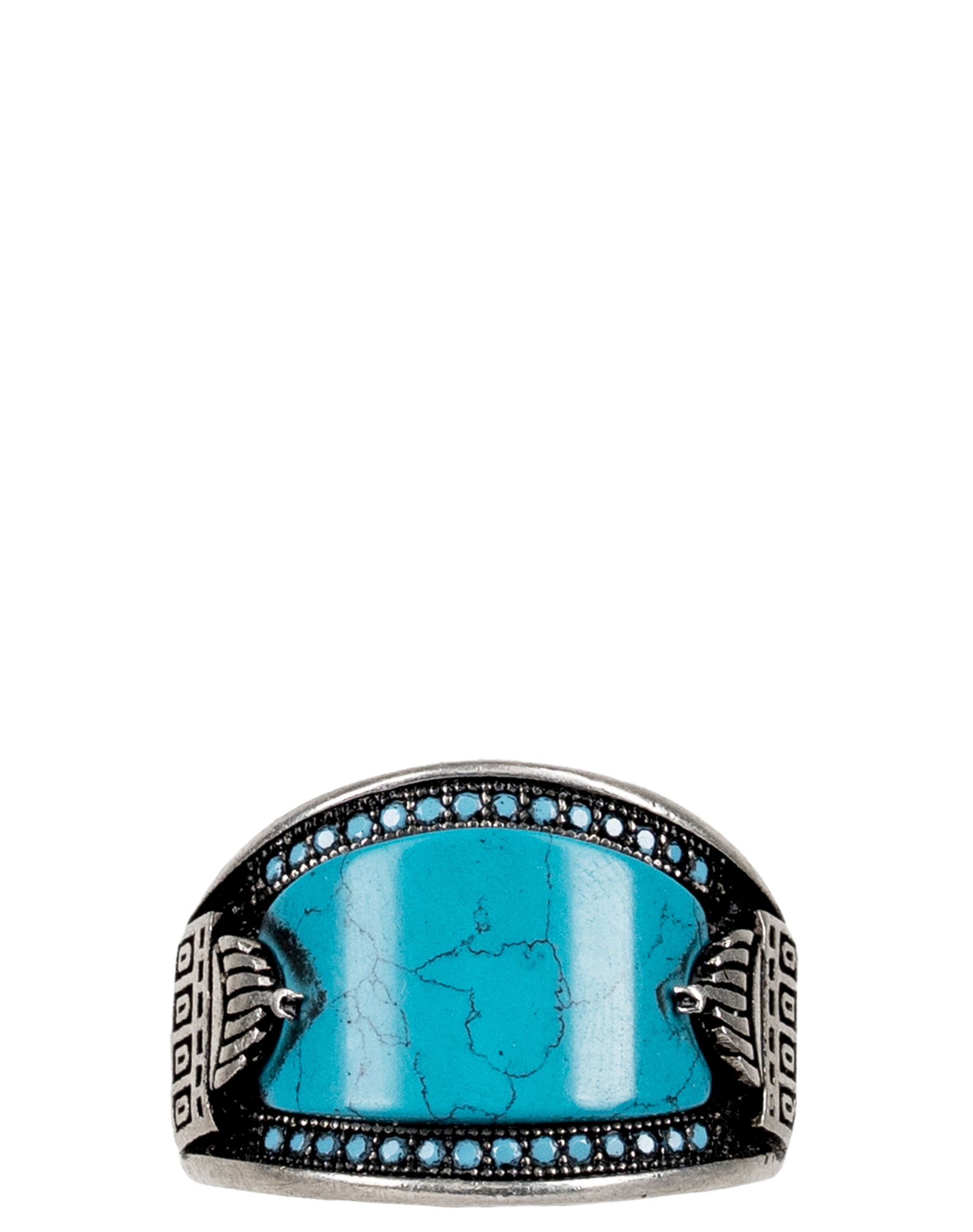 Sterling Silver Turquoise Ring: Bague en argent sterling et turquoise Bague en argent sterling, sertie d'une turquoise Poids : 8.8 g Dimension: Grandeur : 11 1/2 - ------------- Sterling Silver Turquoise Ring Sterling
