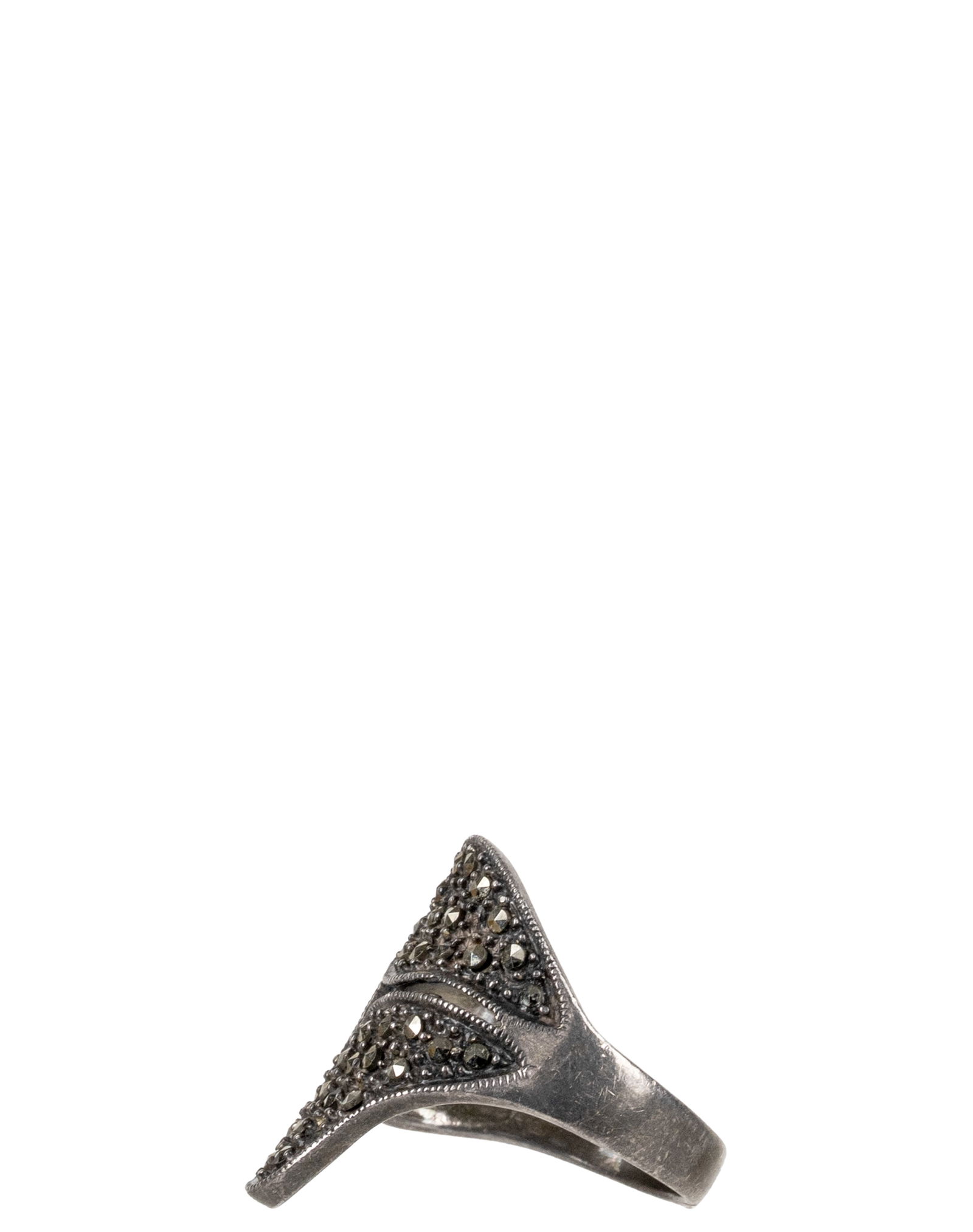 Sterling Silver Marcassites Ring - 4