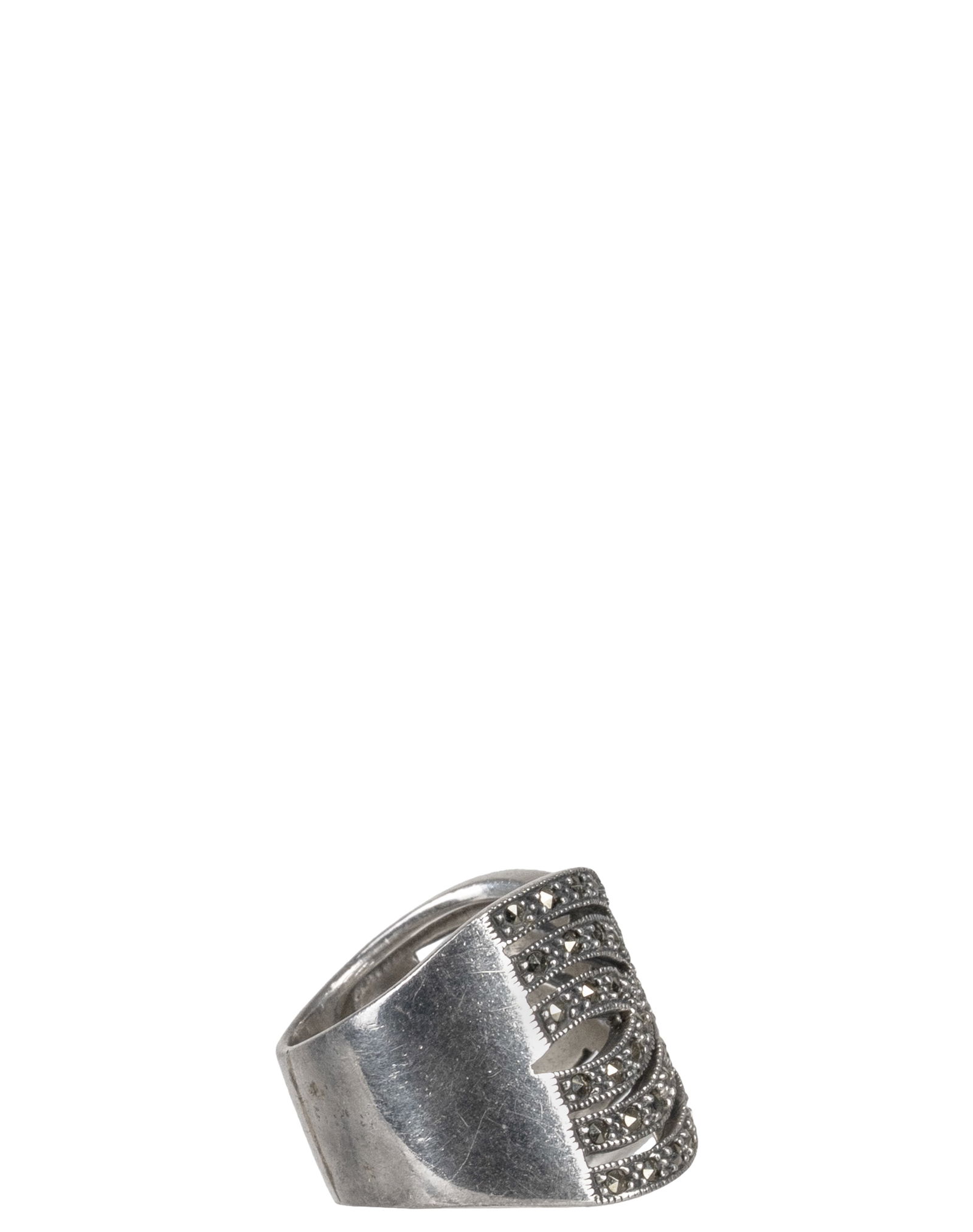 Sterling Silver Marcassites Ring - 2