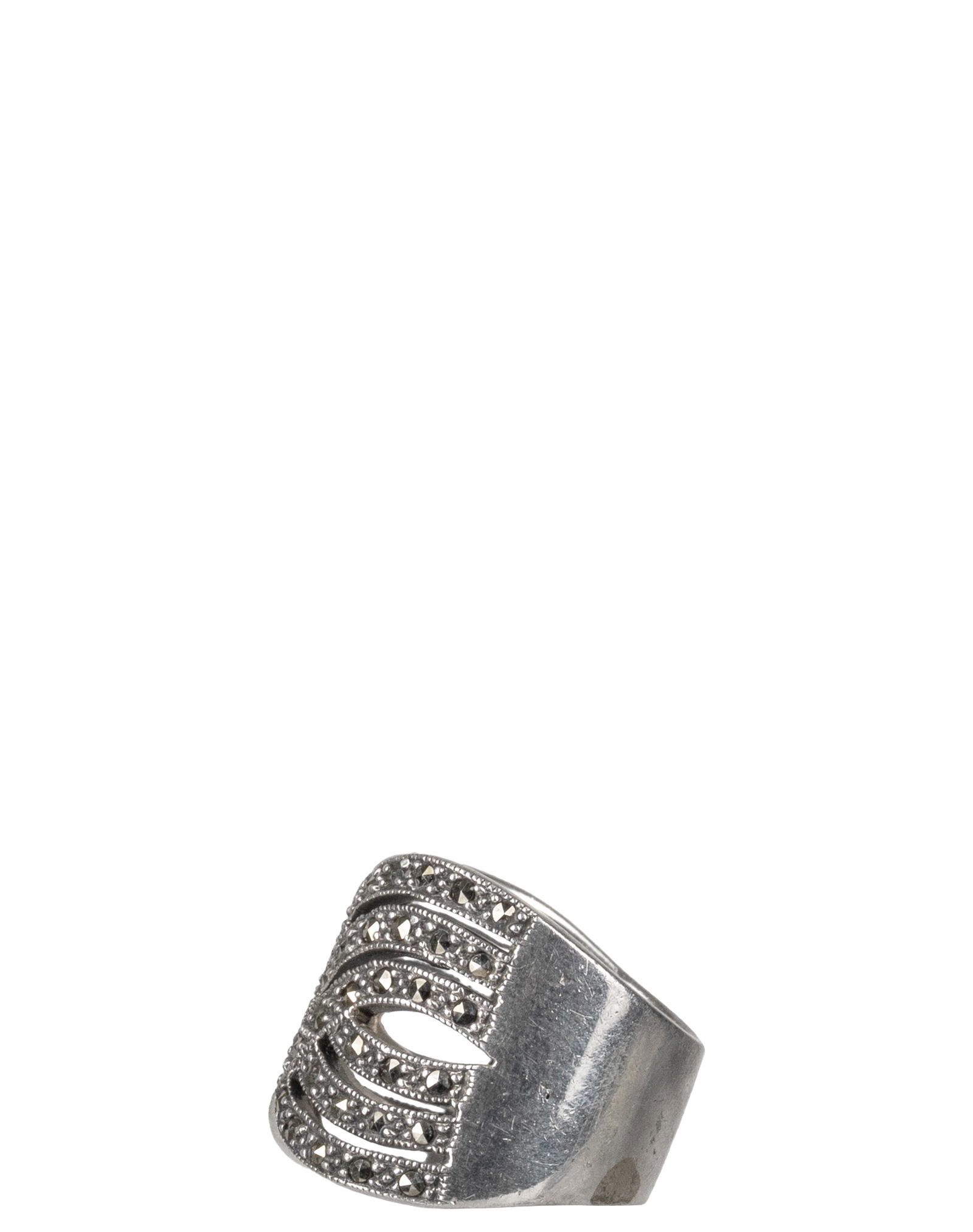 Sterling Silver Marcassites Ring - 4