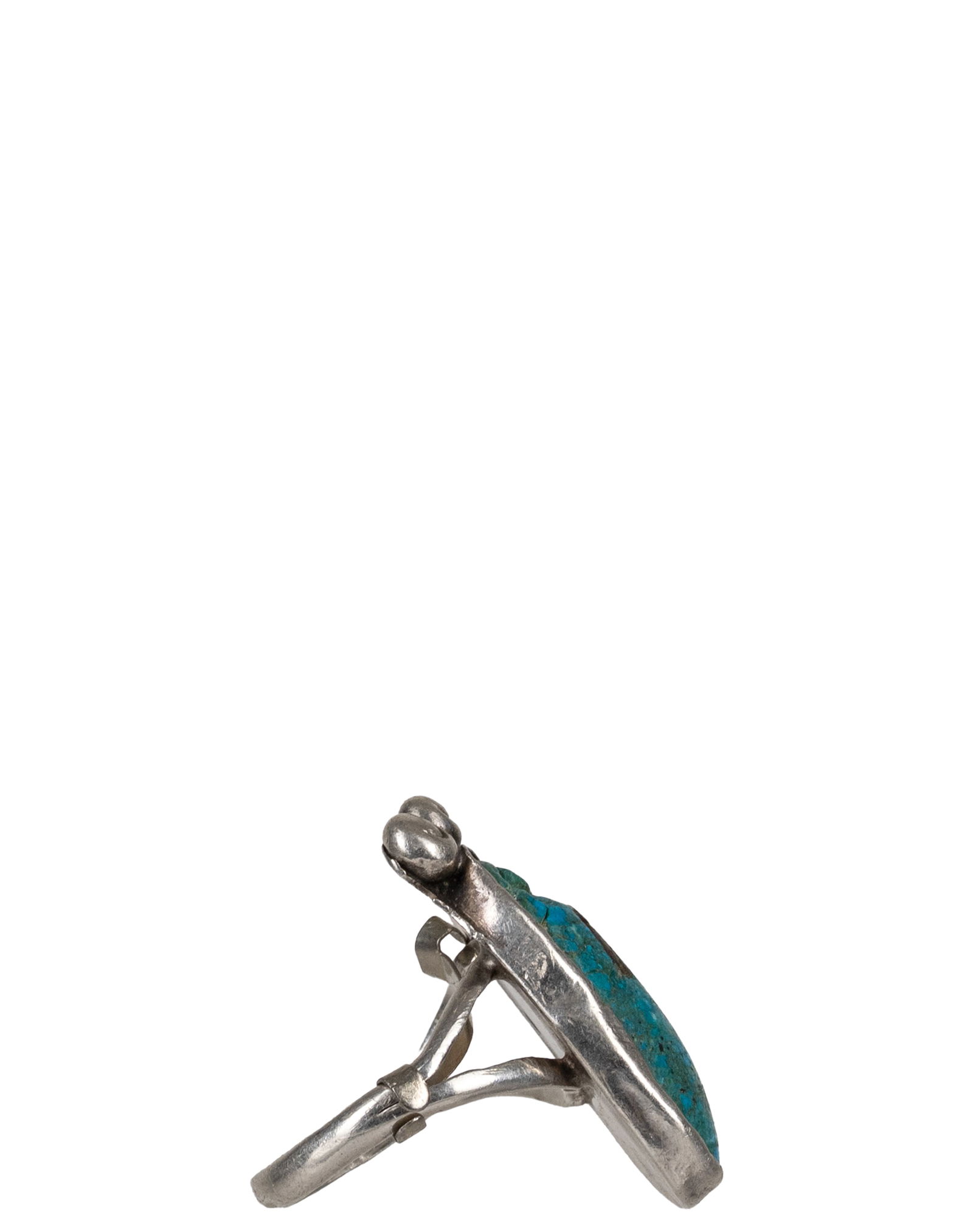NAVAJO - Sterling Silver Turquoise Ring - 2