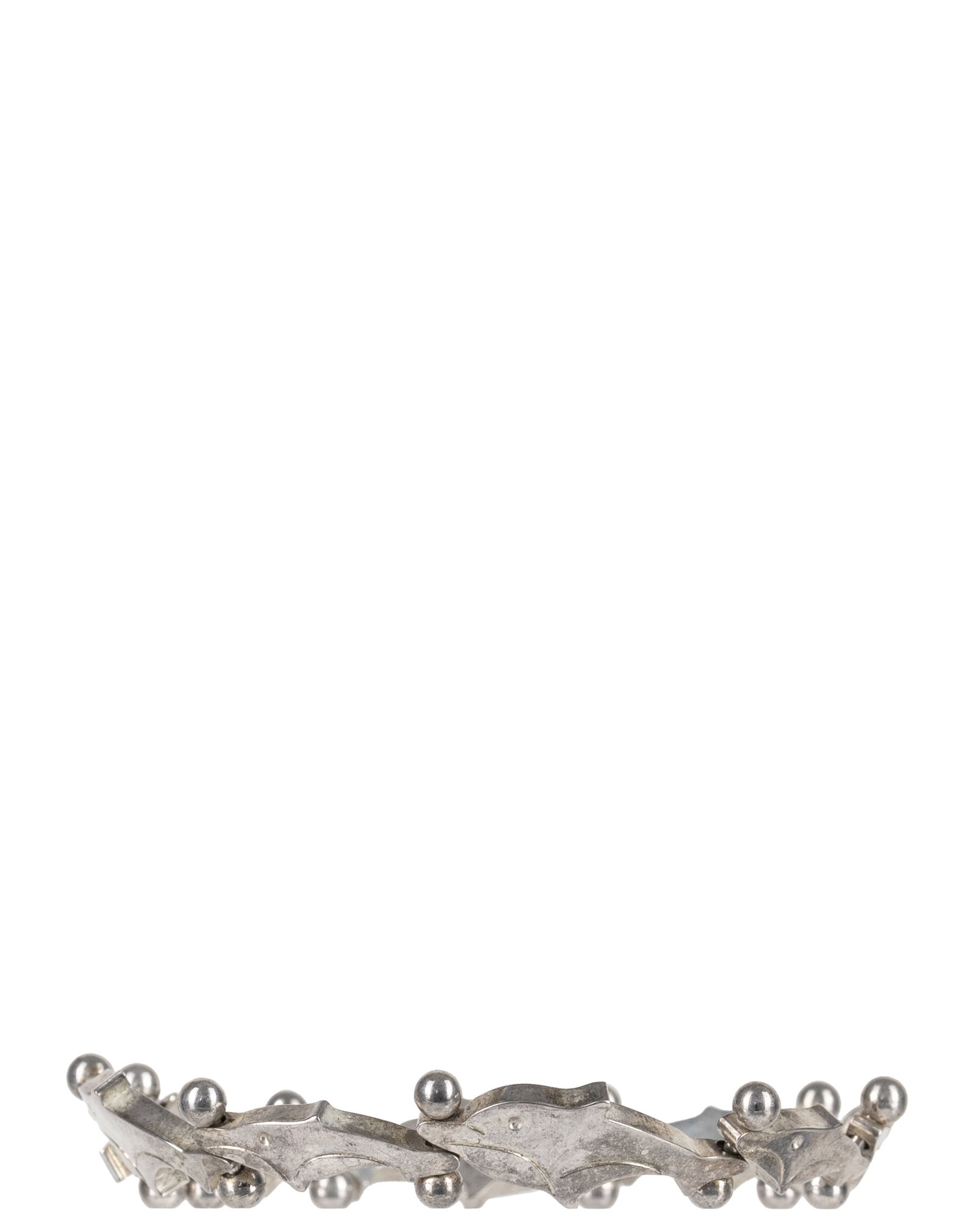 Sterling Silver Dolphin Bracelet: Bracelet dauphin en argent sterling Bracelet en argent sterling. Poids : 28 g Dimension: 7" - ------------- Sterling Silver Dolphin Bracelet Sterling silver bracelet. Weight: 28 g Dimension: