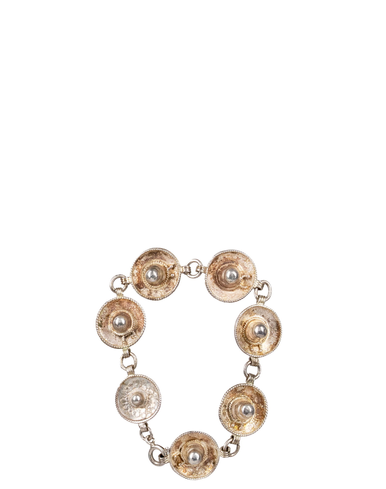 Vintage Sterling Silver Sombrero Bracelet (1 of 3)