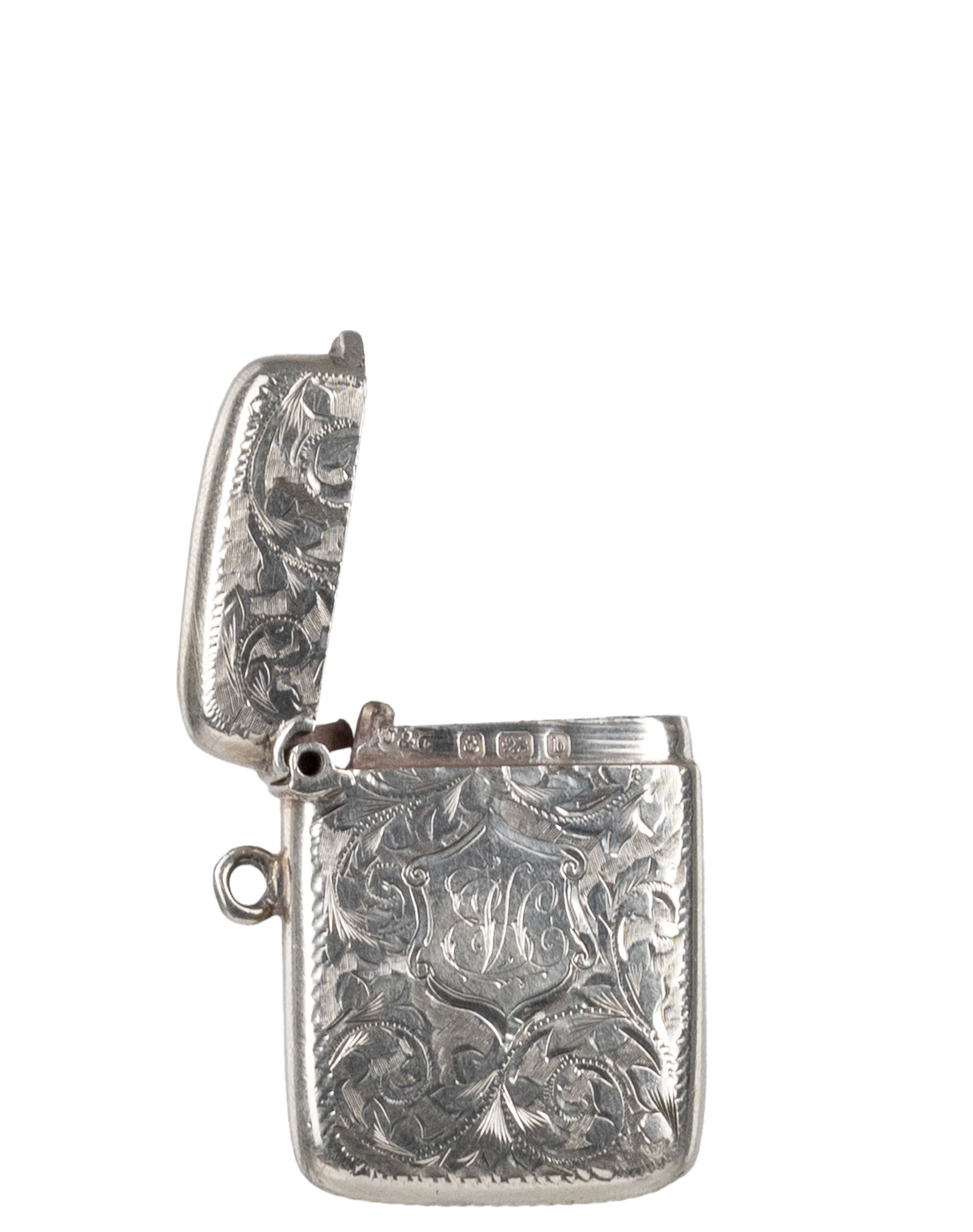 Antique British Sterling Silver Matchbox - 2