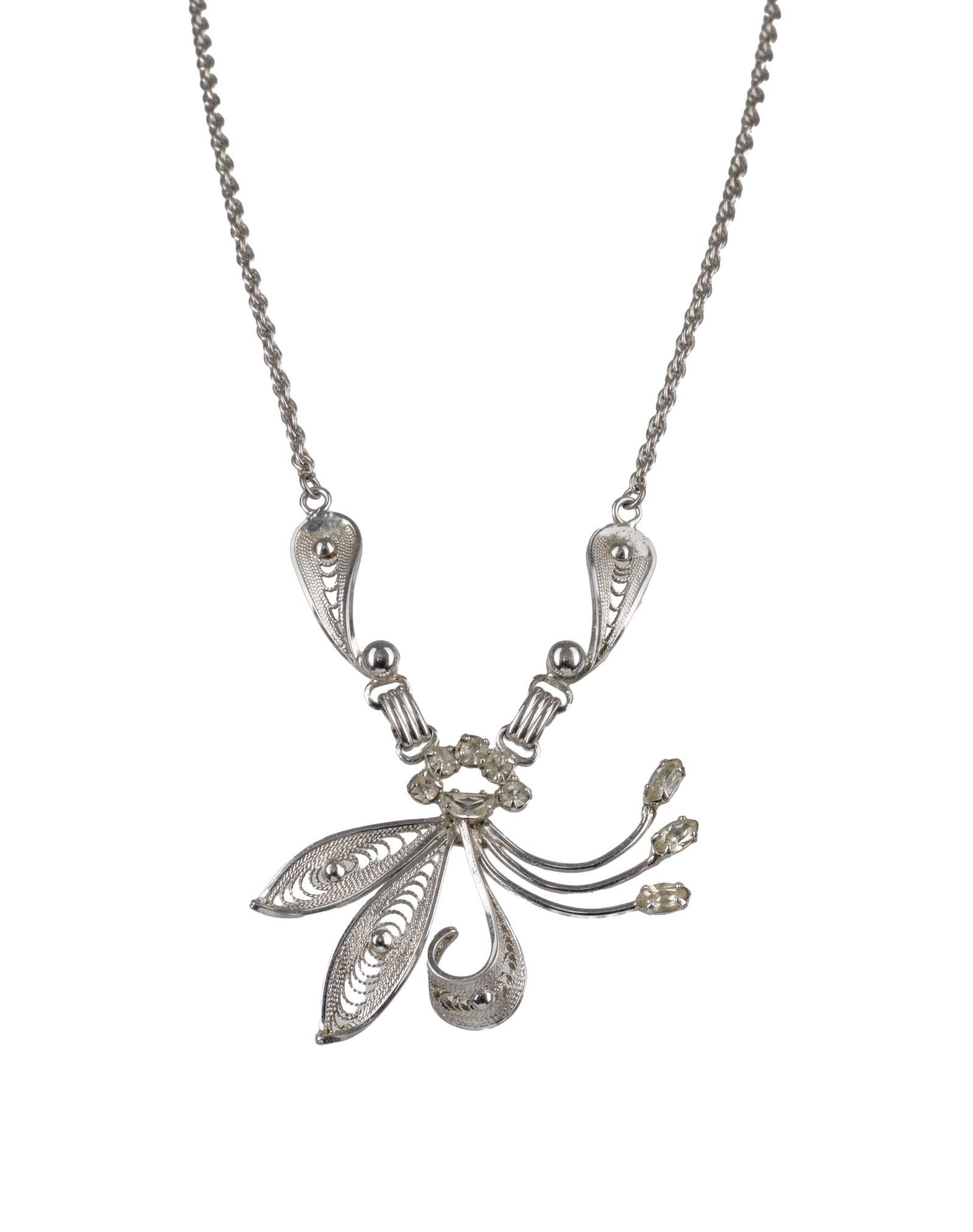 Vintage Sterling Silver Necklace (1 of 3)