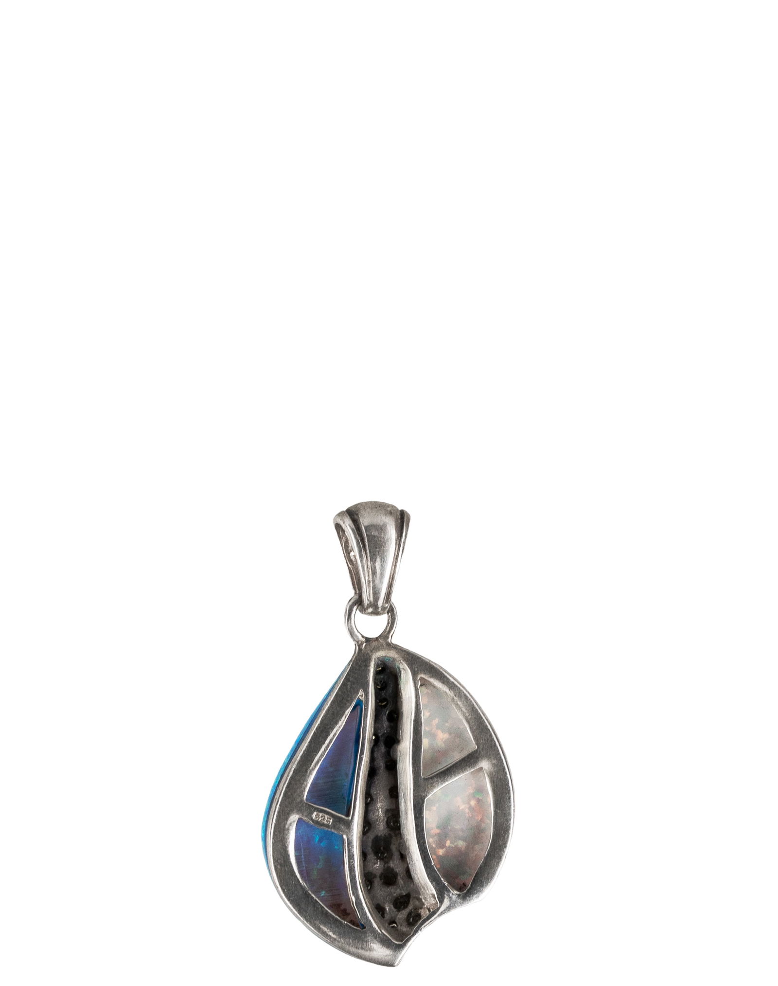 Beautiful Sterling Silver Opal Pendant - 2