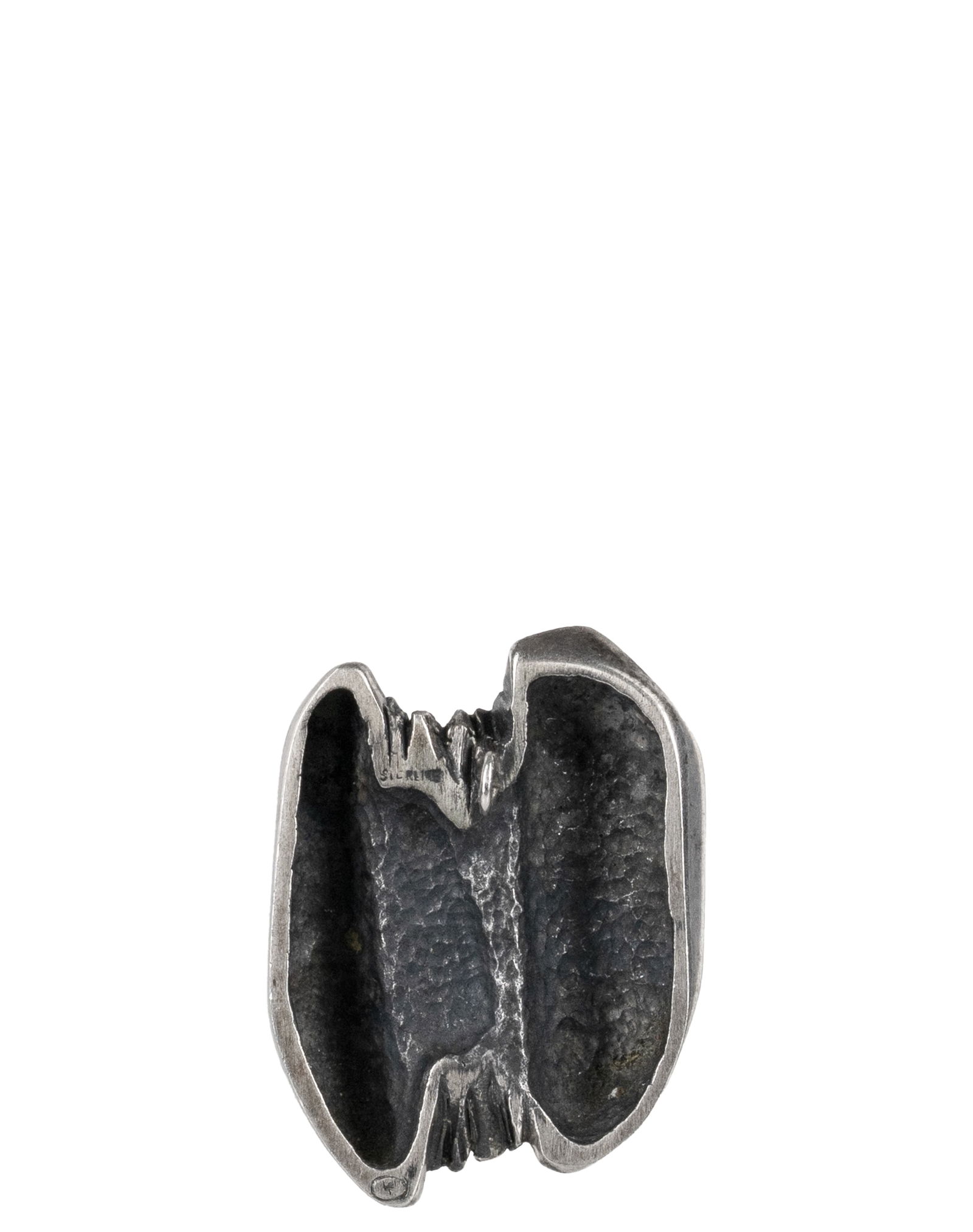 Brutalist Modernist Sterling Silver Pendant - 2