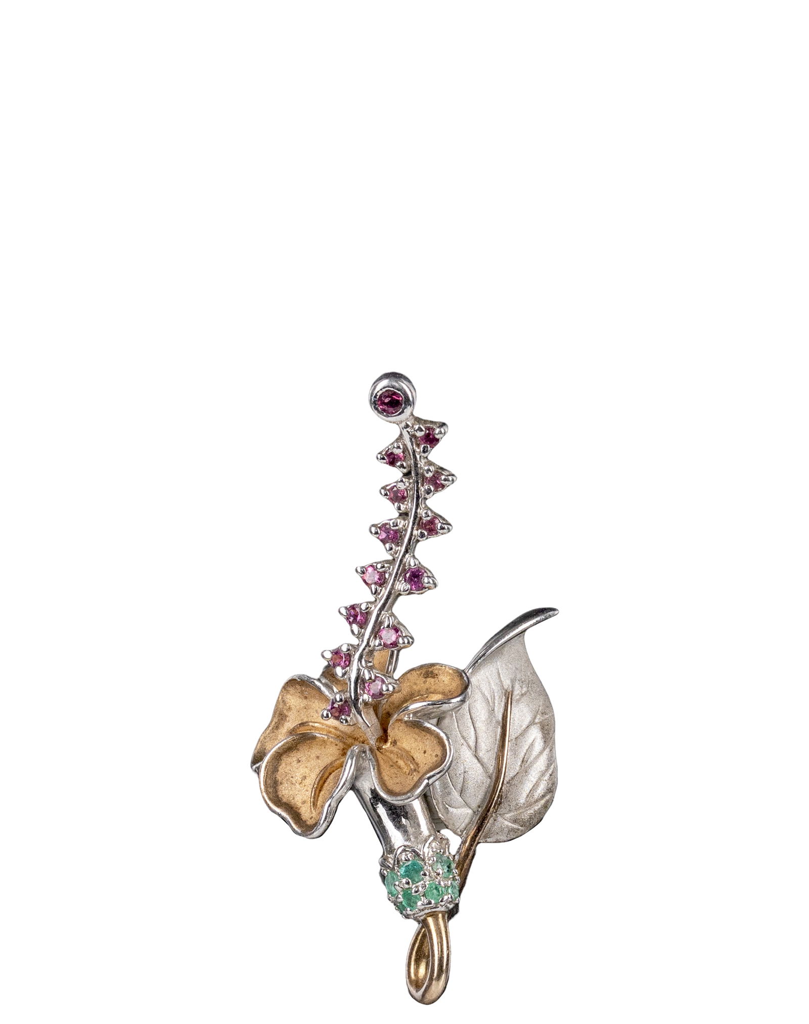 Sterling Silver Flower Shaped Pendant: Pendentif en argent sterling en forme de fleur Pendentif en argent sterling en forme de fleur. Poids : 9.8 g Dimension: 2" x 1" - ------------- Sterling Silver Flower Shaped Pendant Sterling