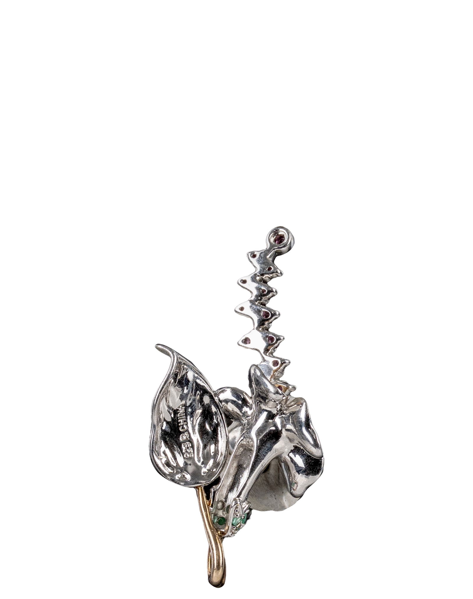 Sterling Silver Flower Shaped Pendant - 2