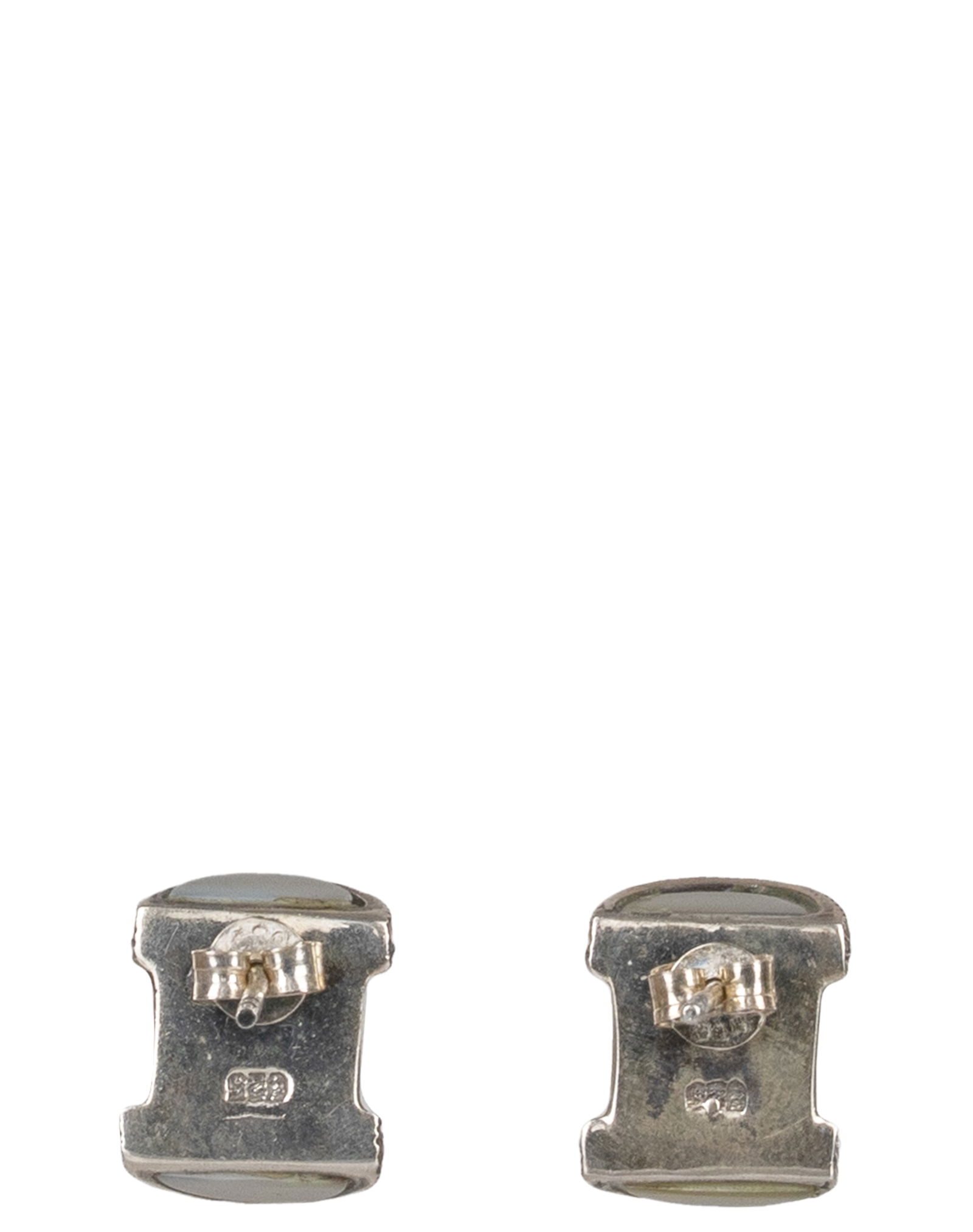 Vintage Sterling Silver Mother of Pearls Jewelry Set - 5