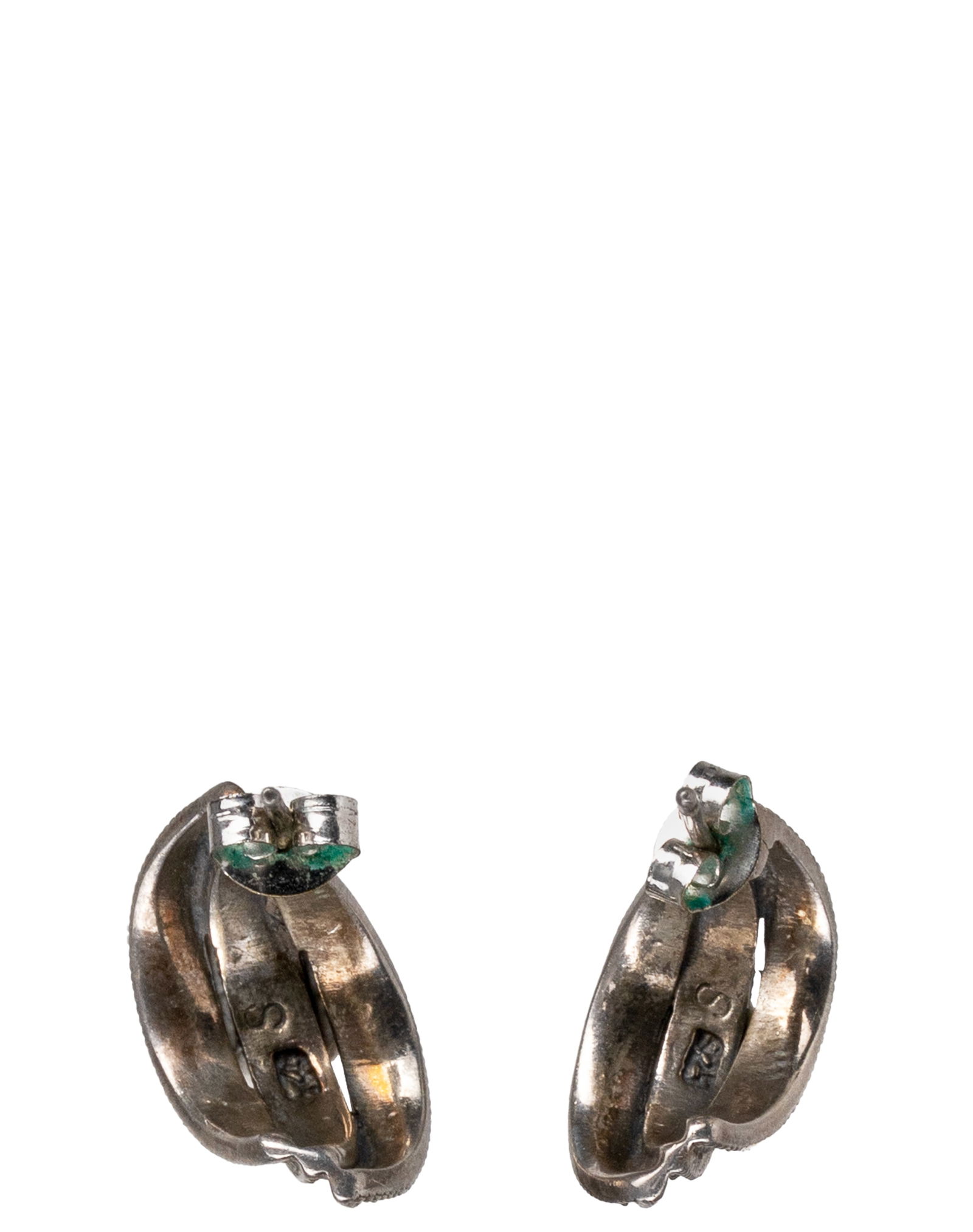 Vintage Sterling Silver Earrings - 2