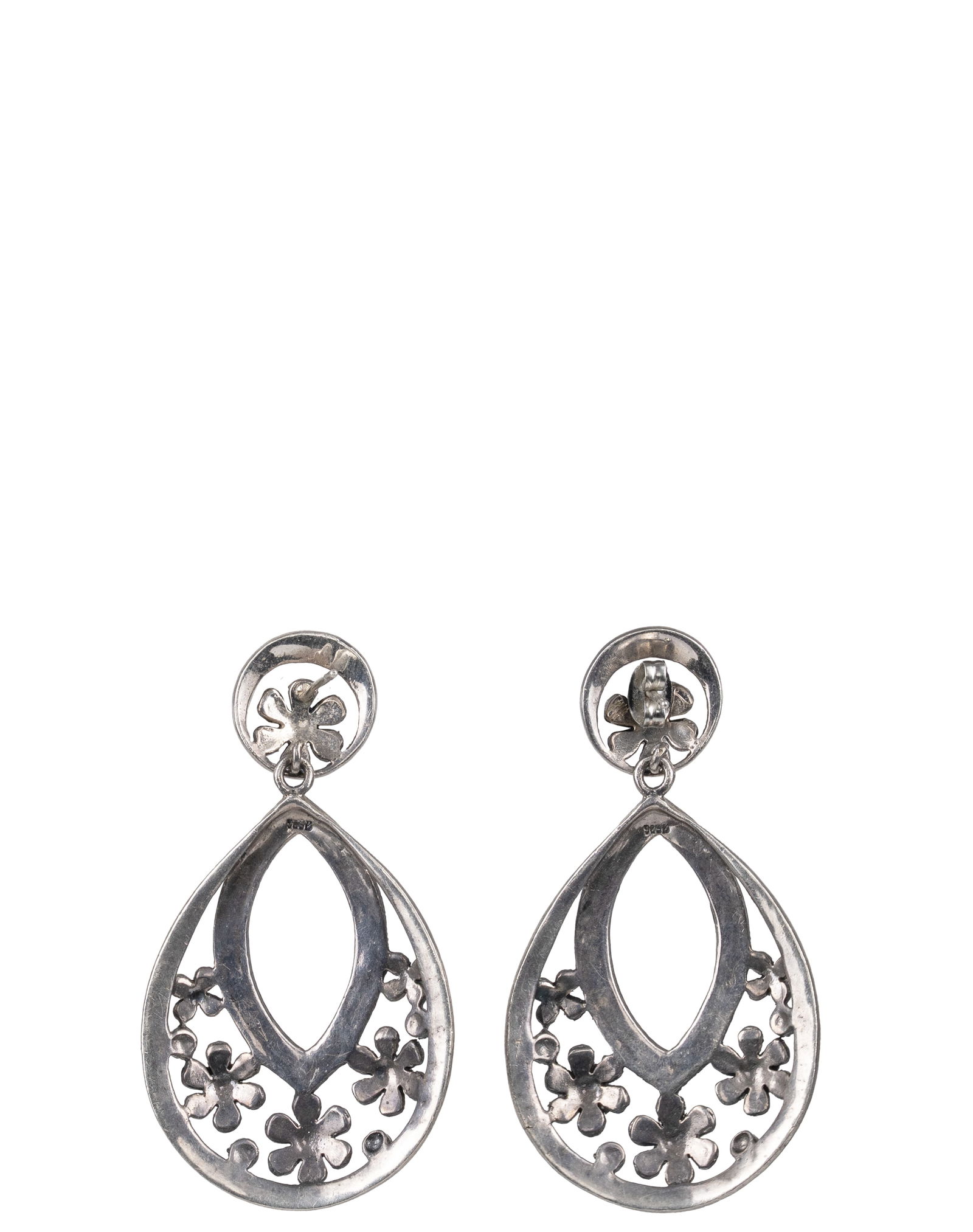 Sterling Silver Marcasites Earrings - 2
