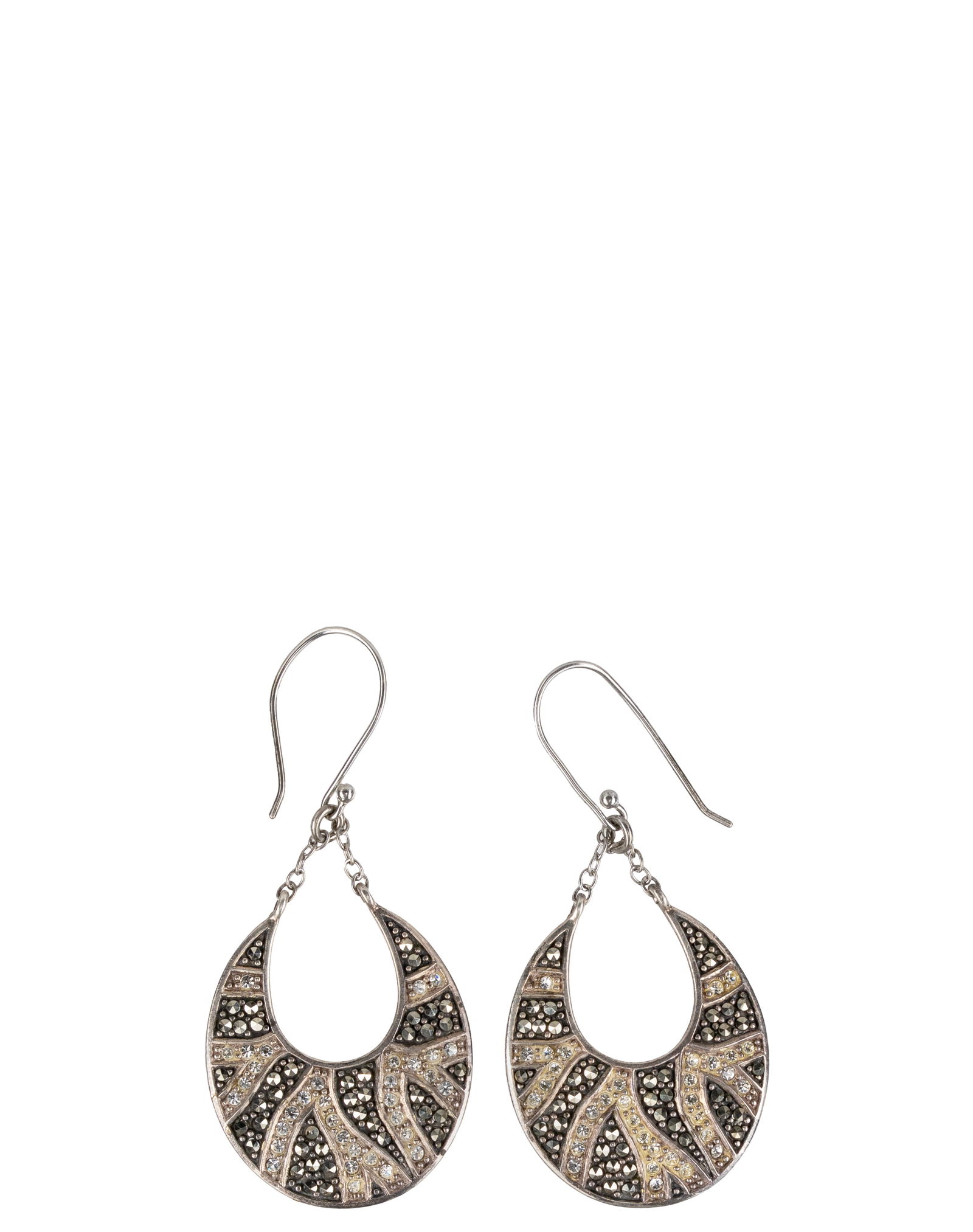 Sterling Silver Marcasites Earrings (1 of 3)