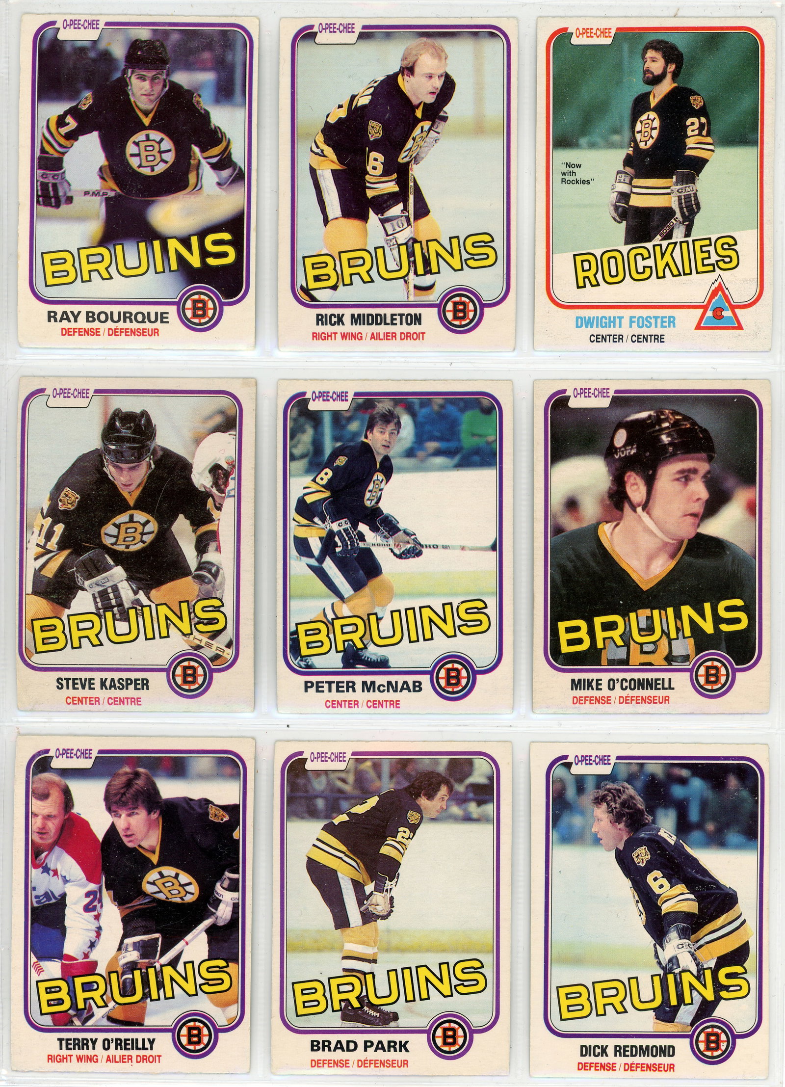 O-Pee-Chee - 1981-82 O-Pee-Chee hockey cards: O-Pee-Chee 1981-82 O-Pee-Chee cartes de hockey Série presque complete (il Manque 3 cartes #40-73-379) Rapport de condition: bonne condition ------------- O-Pee-Chee 1981-82 O-Pee-Chee