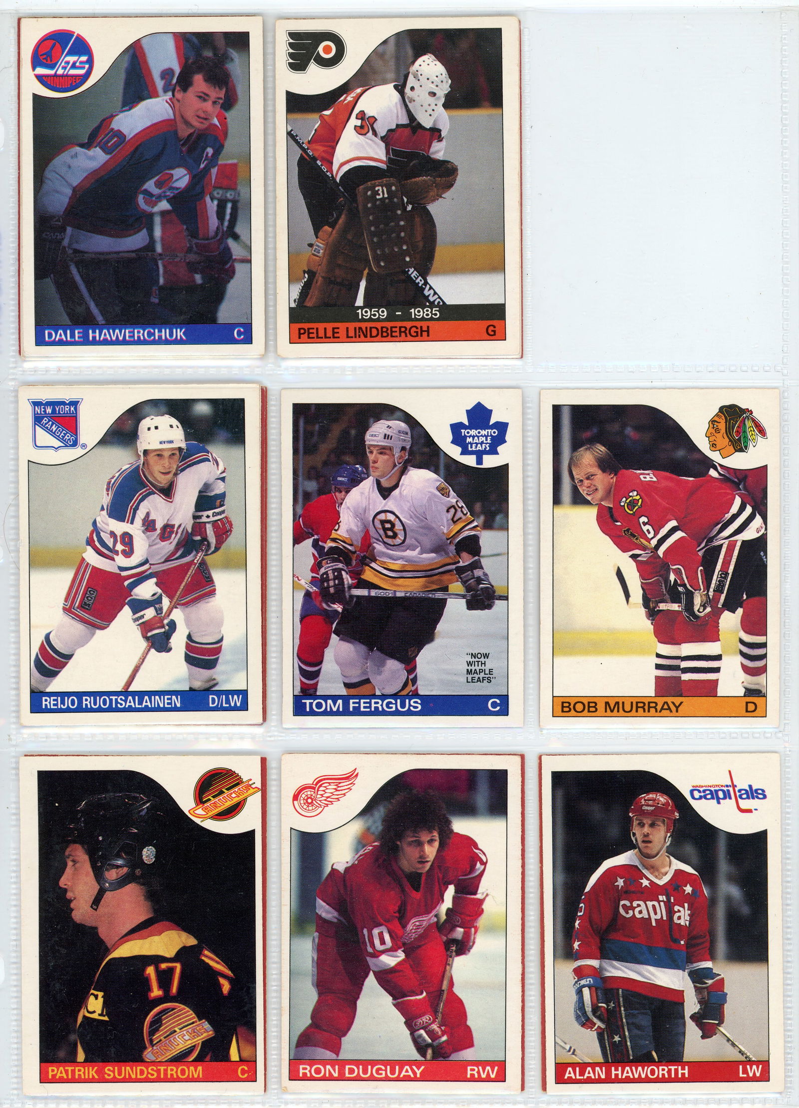 Hockey - 1985-86 O-Pee-Chee hockey series incomplete - 2