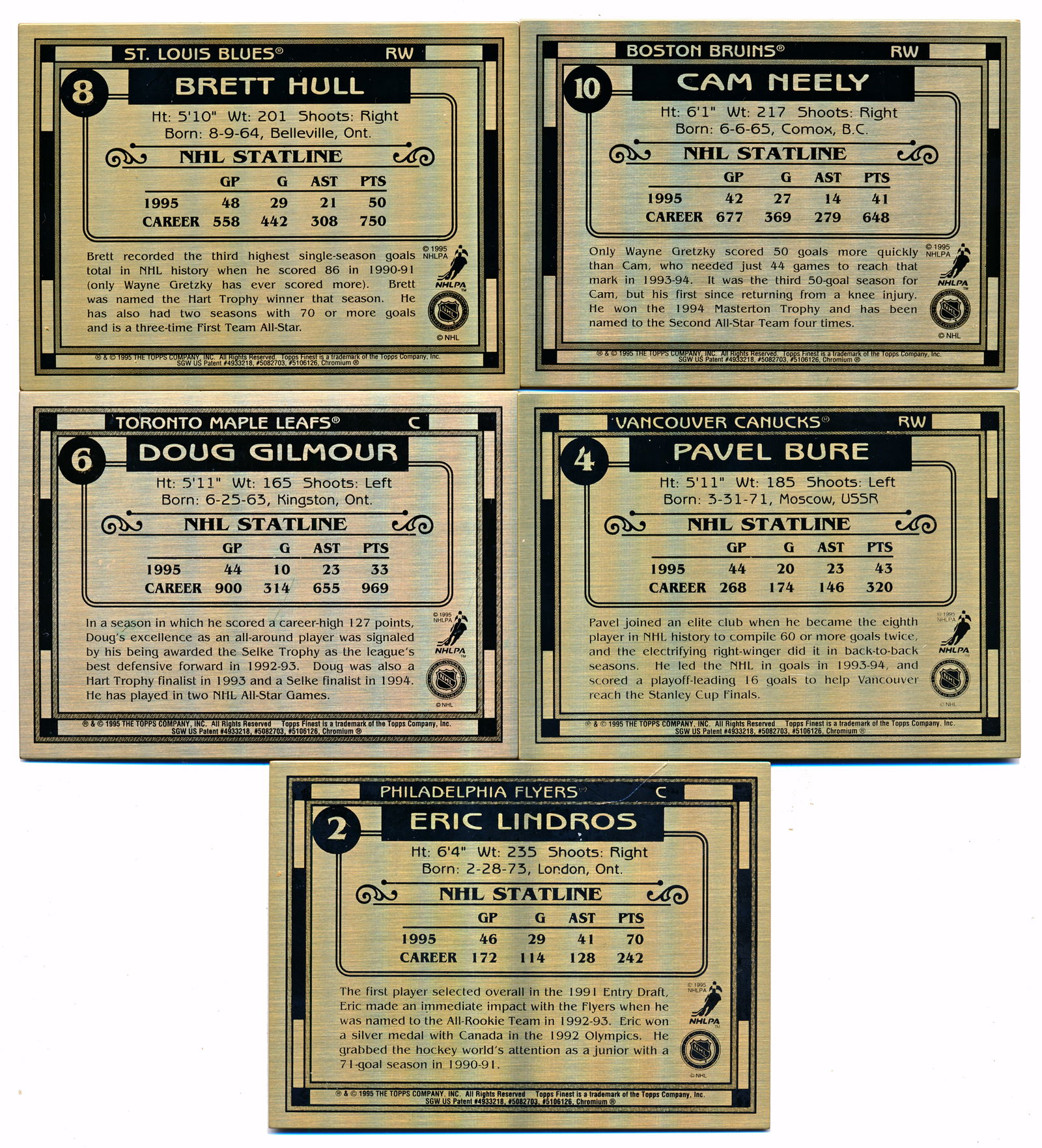 1994-95 Topps Finest hockey cards - 2