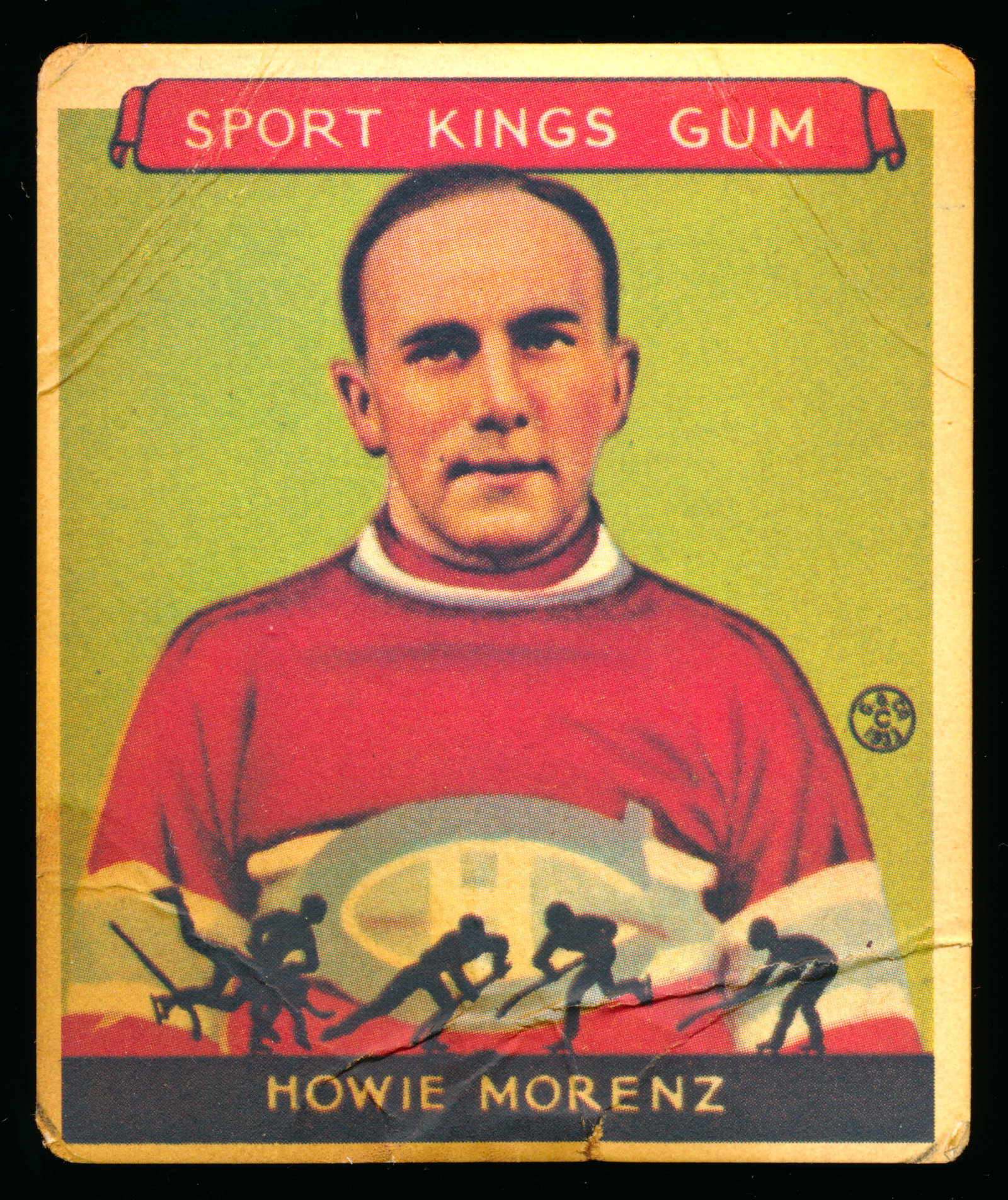 Howie MorenZ - 933 Goudey Sport Kings #24 Big League Chewing Gum Hockey: Howie MorenZ 933 Goudey Sport Kings #24 Hockey sur chewing-gum de la Big League 933 Goudey Sport Kings #24 Hockey sur chewing-gum de la Big League Rapport de condition: Carte brunie avec les