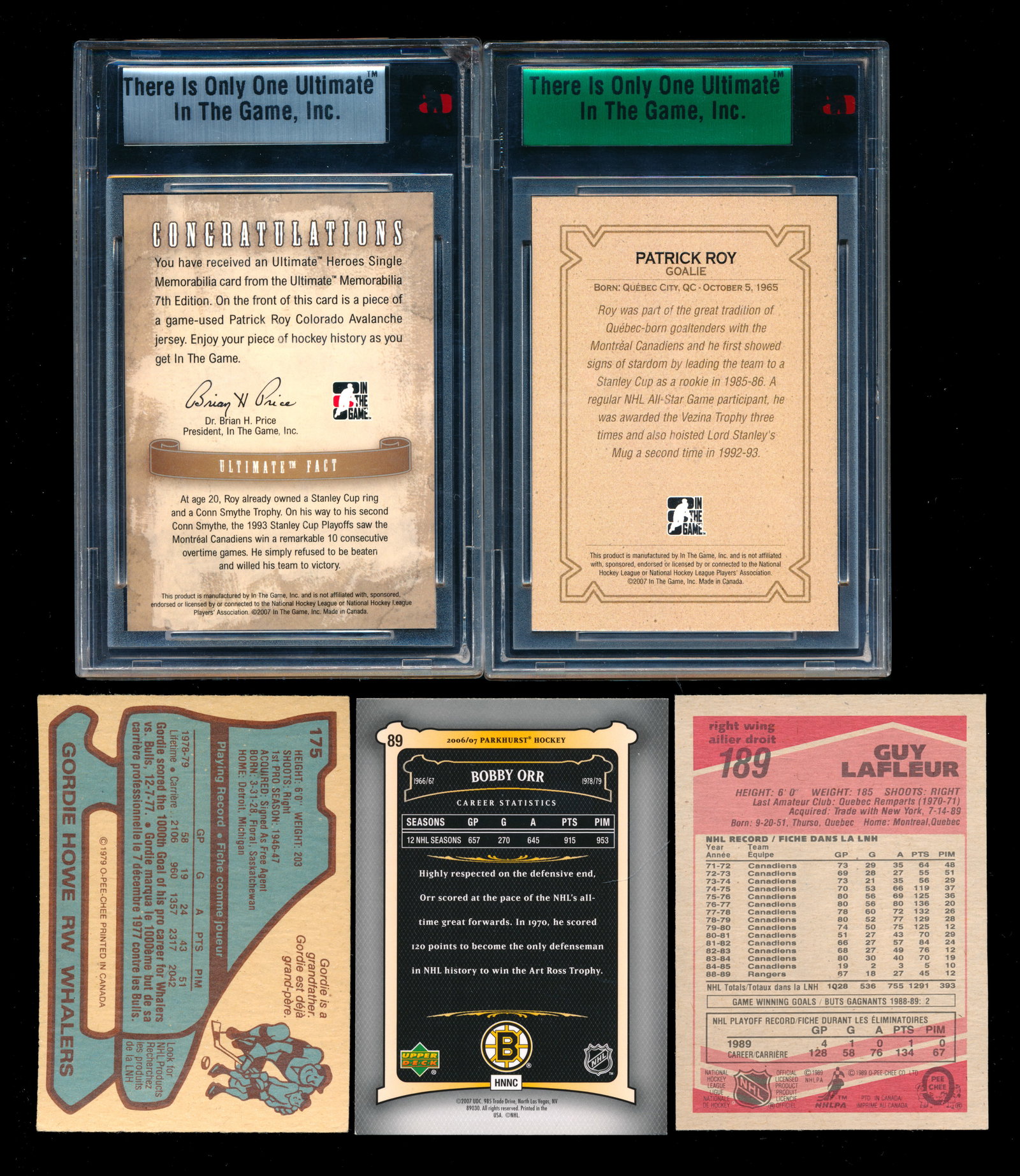 Hockey - Prime hockey cards lot - 2