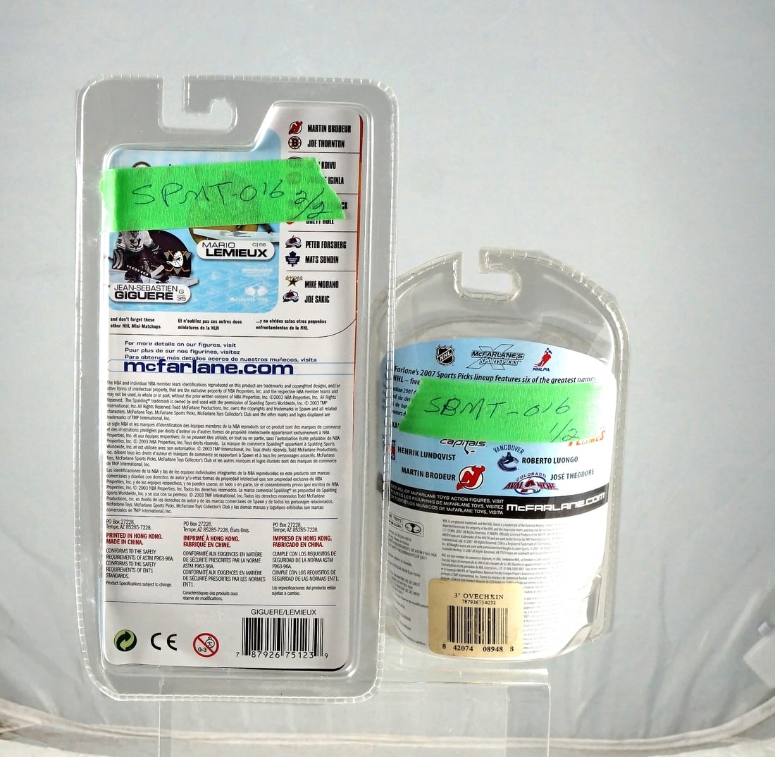 McFarlane - 2 X Lemieux/Giguere/Ovechkin figurine - 2