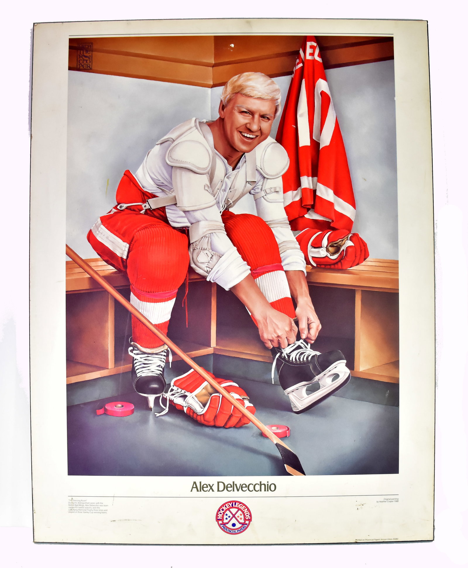 Alex Delvecchio Stan Mikita laminated posters: Laminés de Alex Delvecchio/Stan Mikita Mesure 29 x 22 pouces Rapport de condition: Bonne condition ------------- Alex Delvecchio Stan Mikita laminated posters Measures 29 x 22 inches 