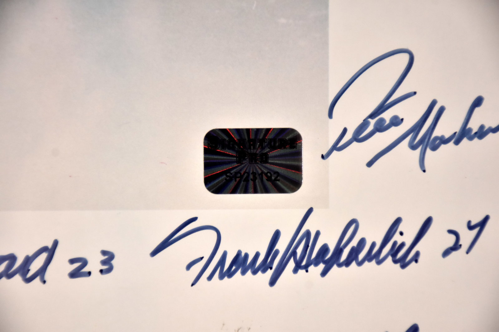 Equipe Canada - multiple autographed framework - 5