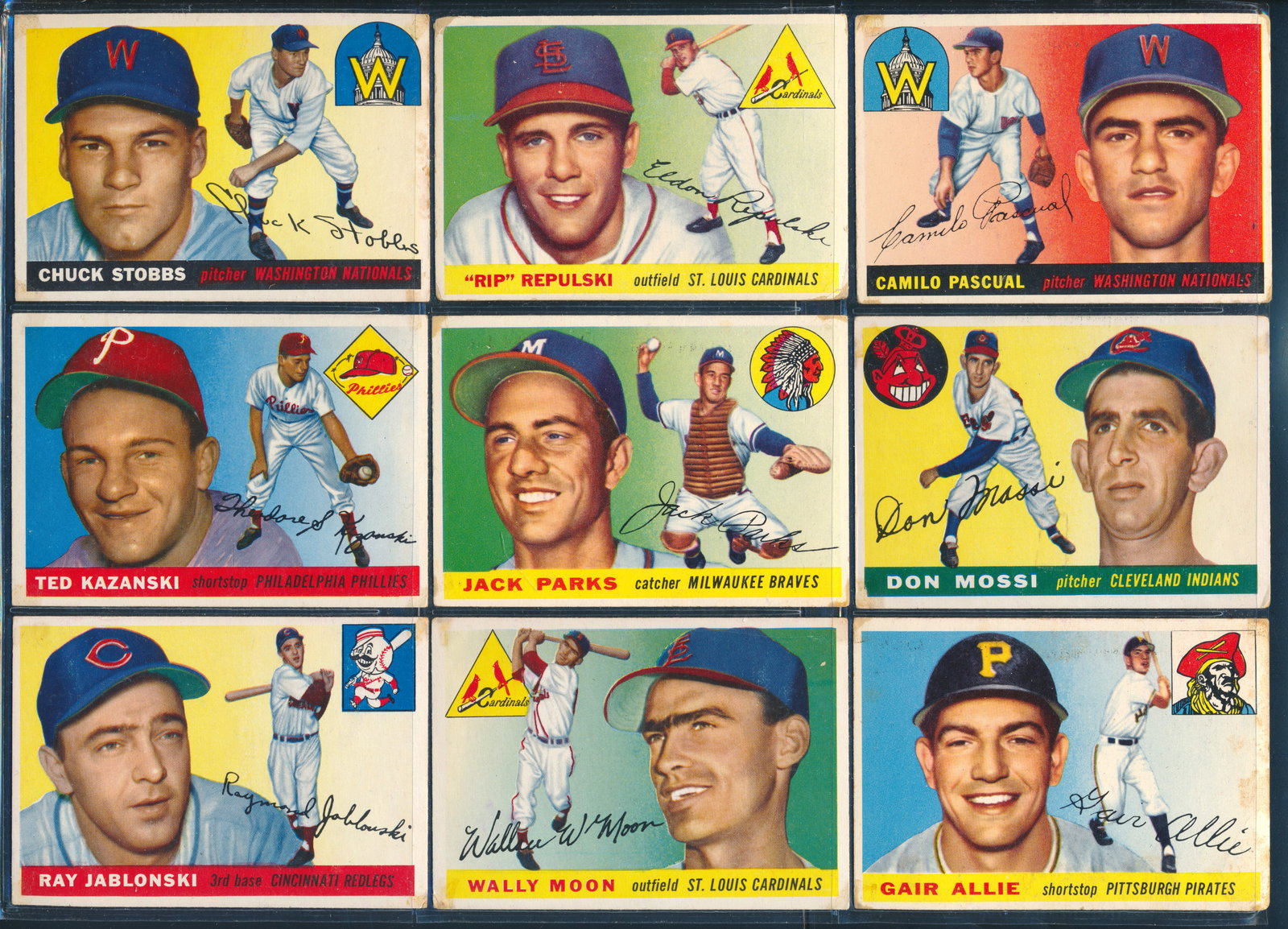 1955 Topps Baseball cards lot - 3