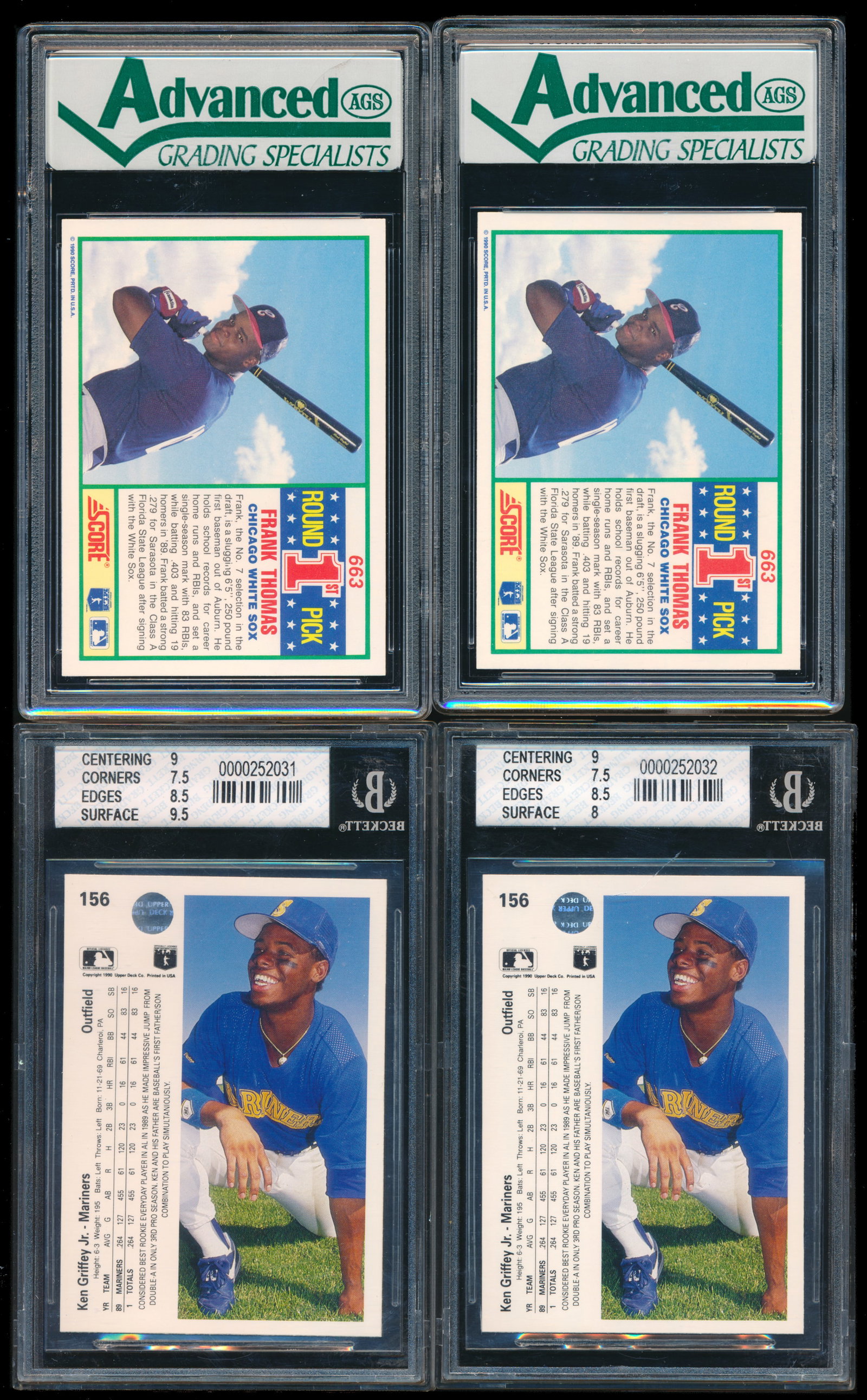 Multi-Players - Graded Basaball cards - 3