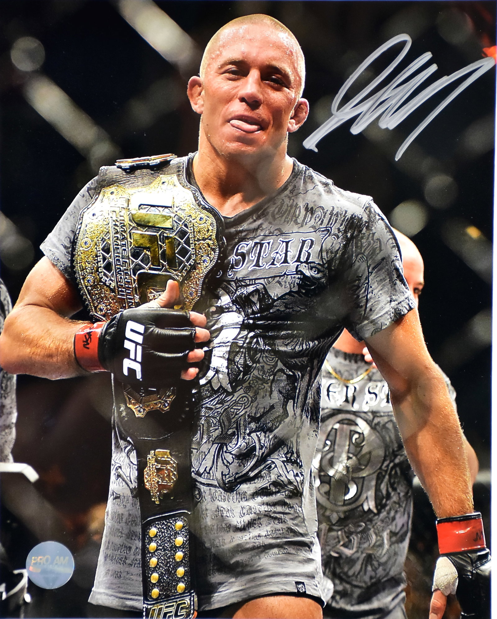 Georges St-Pierre - Autographed and framed photo - 2