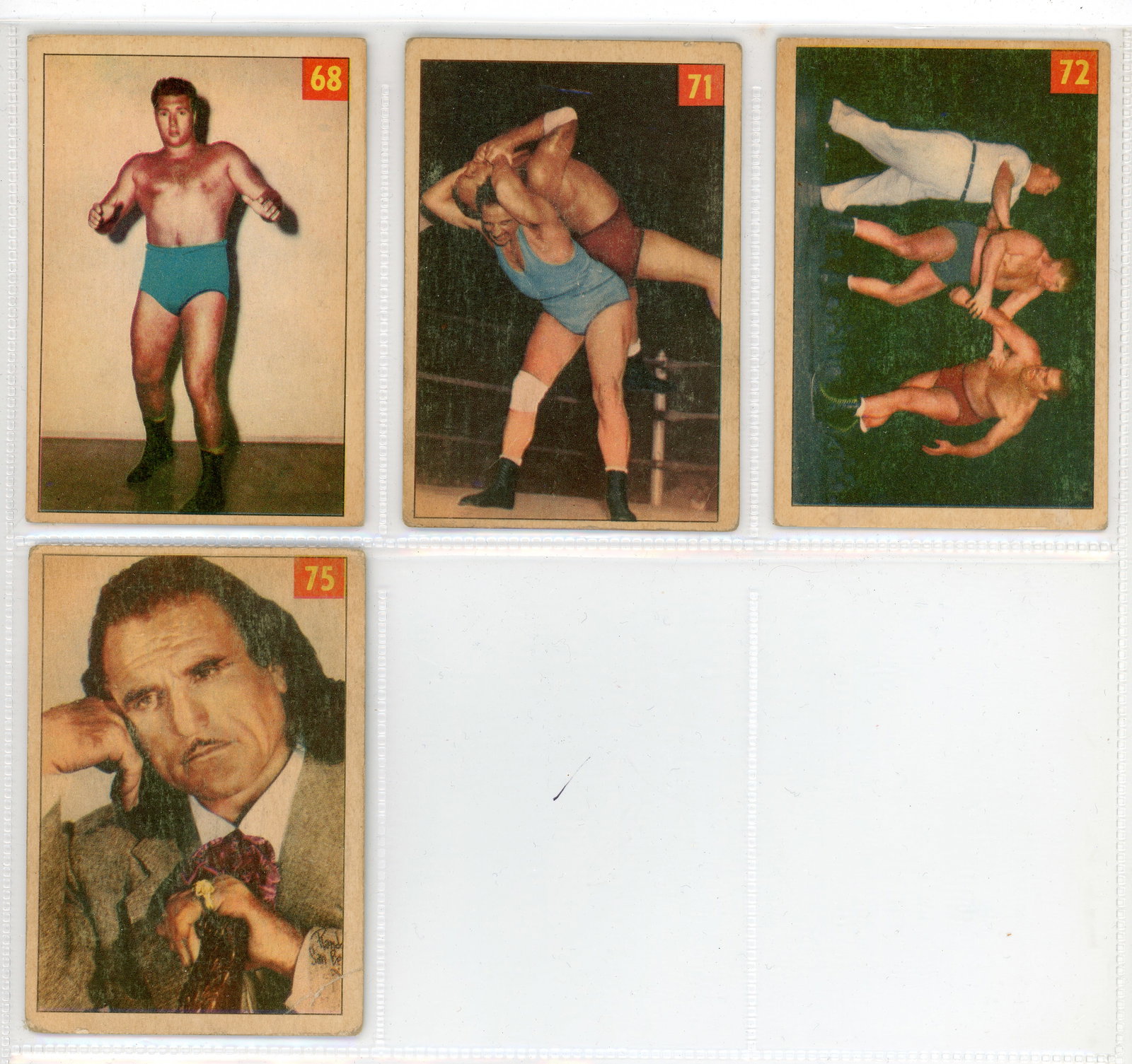 Lutte - 1954 Parkhurst Wrestler cards - 8